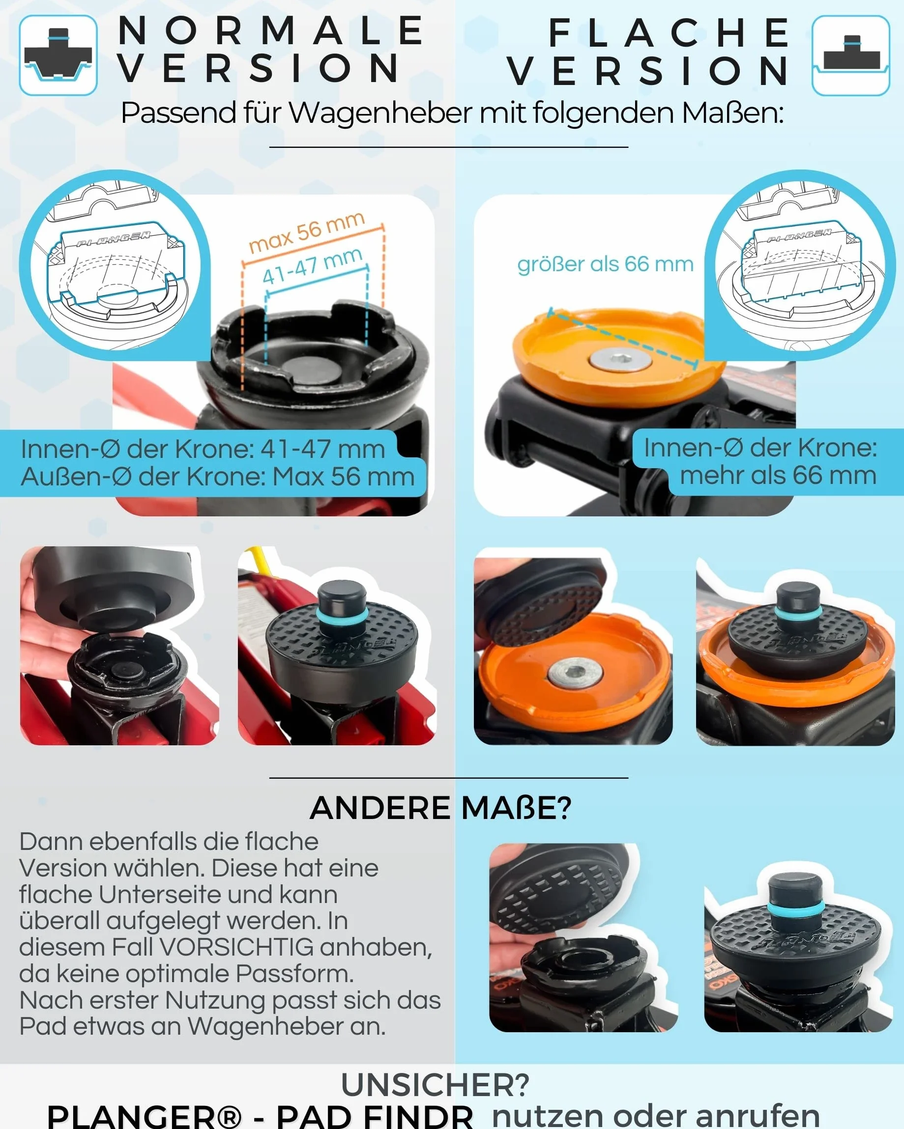 PLANGER® Tesla Podnośnik Belagi - 4X ENRGY PAD (Model 3 - Model S - Model Y - Model X) 10-letnia - Odporne na pęknięcia 3t