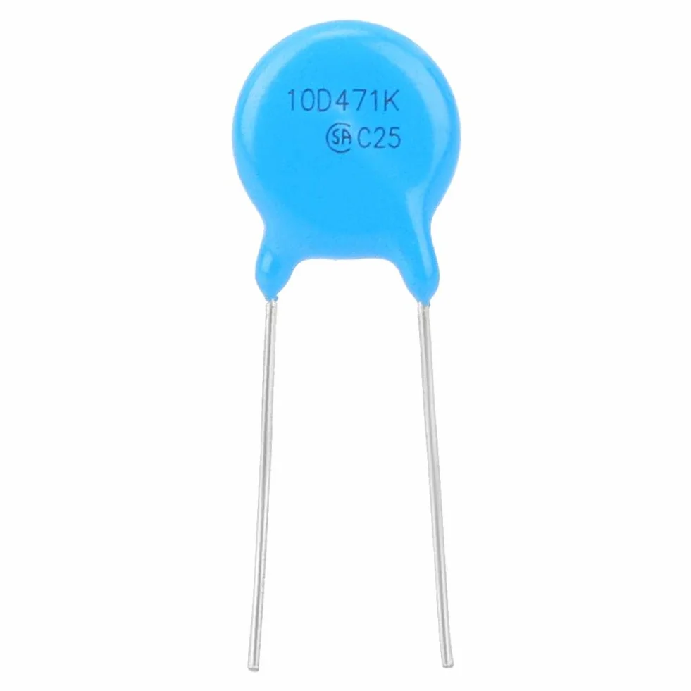 50 sztuk 10D471K warystory, 10K471 10mm średnica 470V wbudowane wysokiej jakości warystory element elektroniczny, warystory element elektroniczny