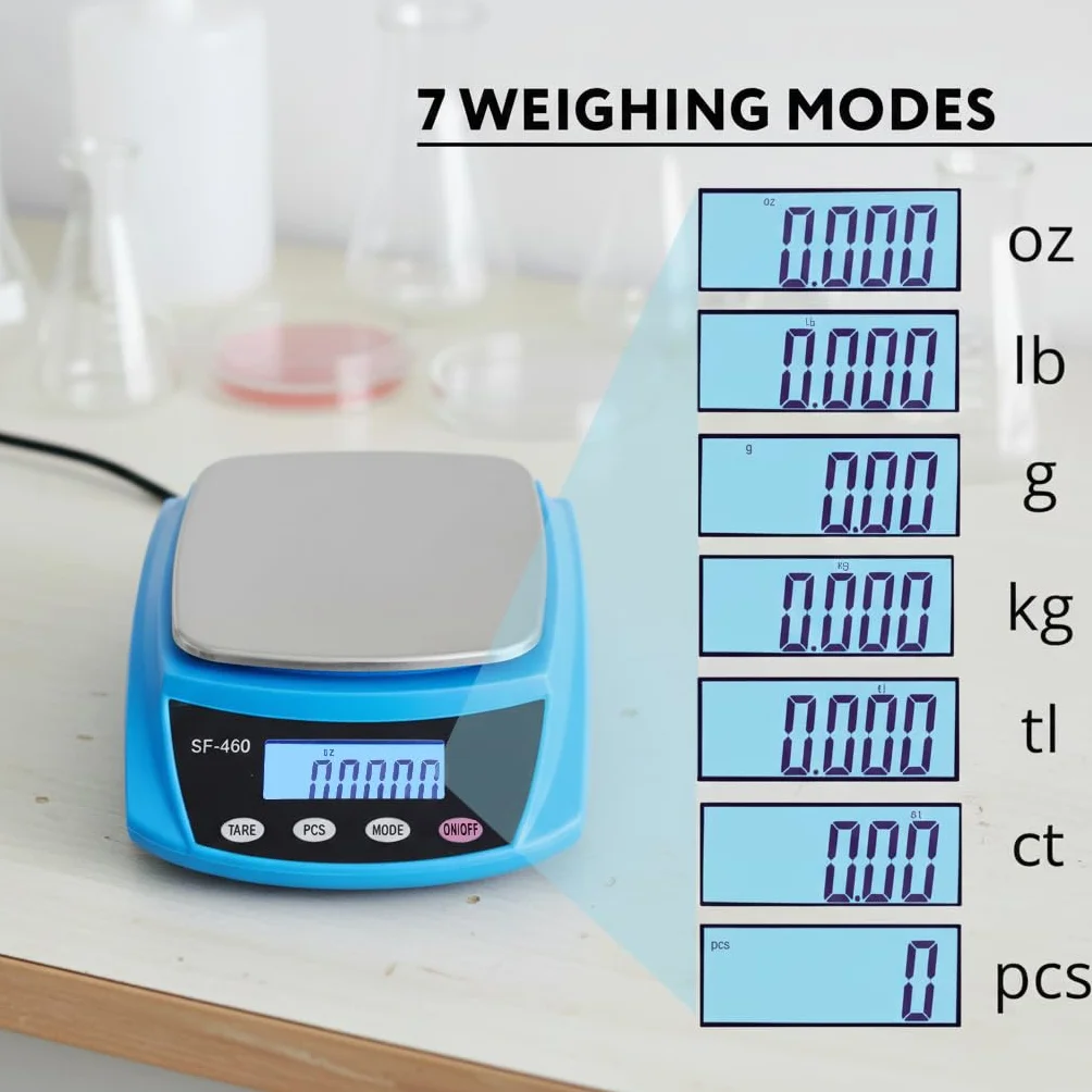 Eosphorus Cyfrowa Waga Analityczna LCD 600g 0,01g do Laboratorium