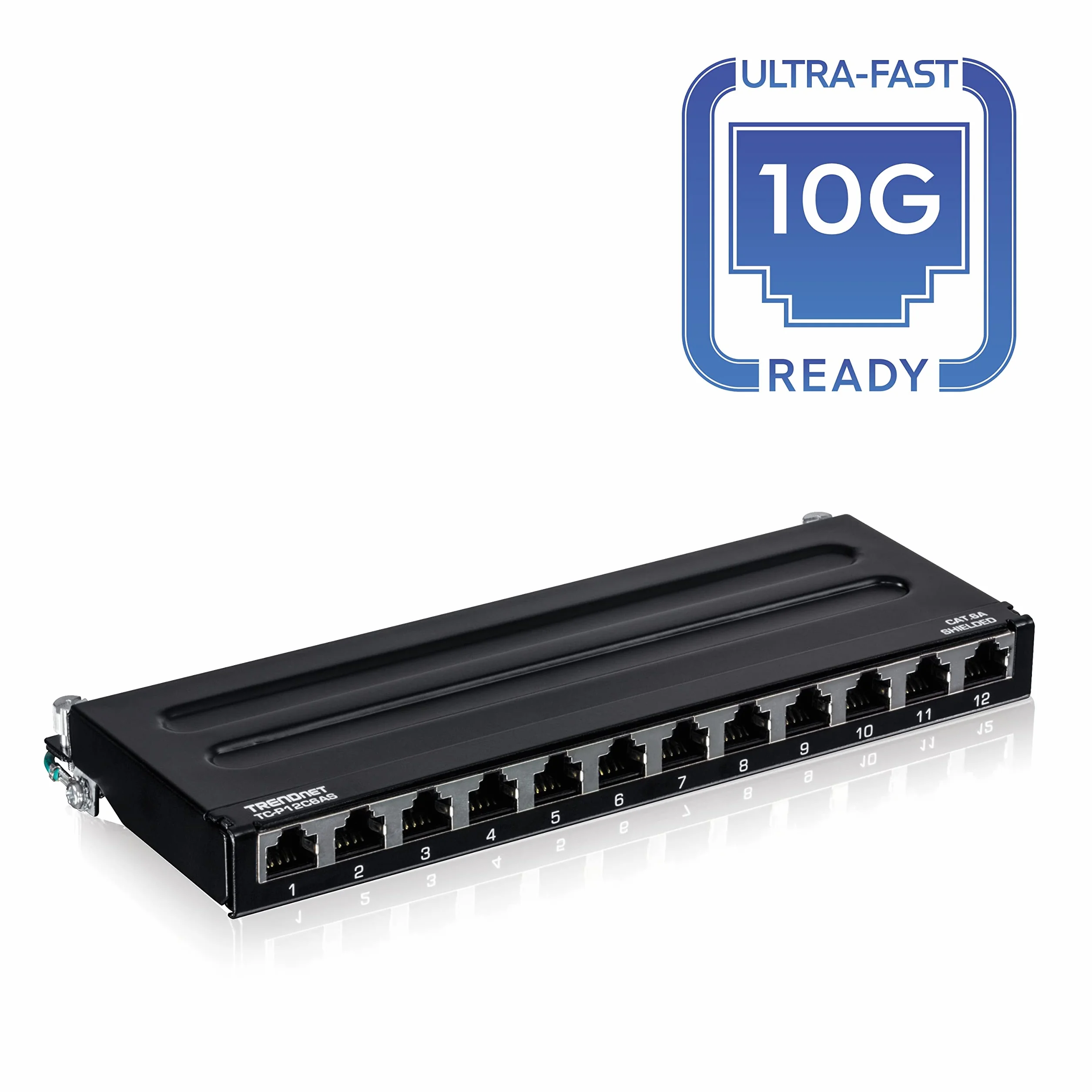 TRENDnet TC-P12C6AS panel krosowy 12-portowy Cat6a ekranowany