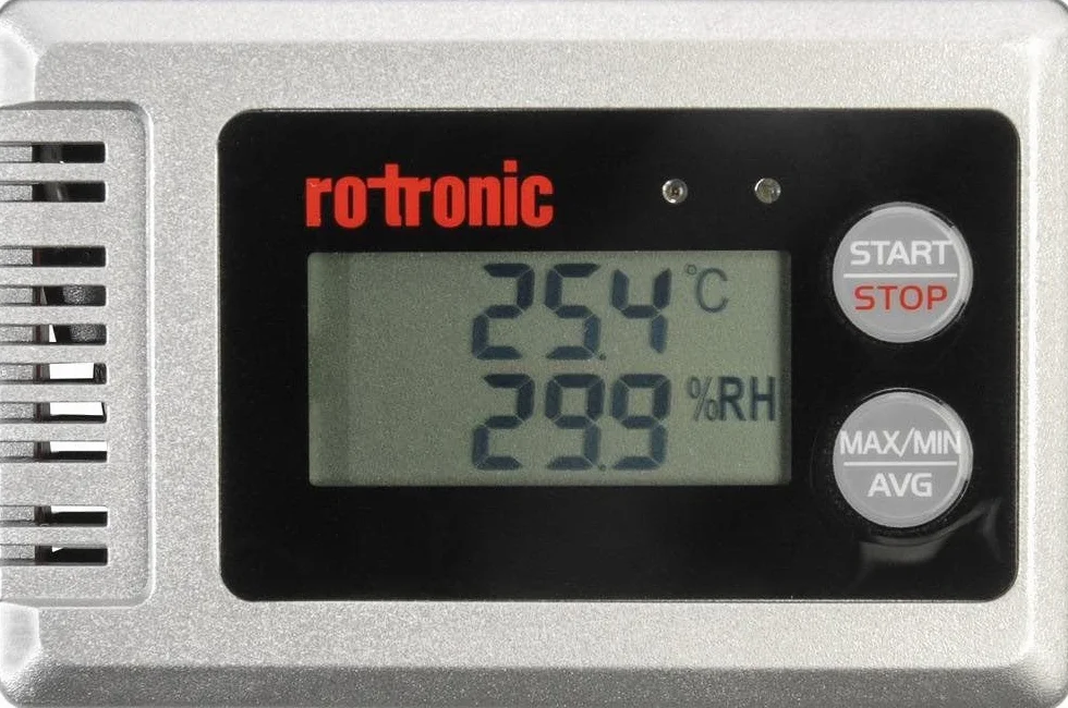 HL-1D-SET rejestrator danych wilgotności temperatury z wyświetlaczem szary