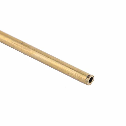 Mosiężna rurka pusta rura miedziana 20 cm długa średnica zewnętrzna 3 mm grubość ścianki 0,5 mm