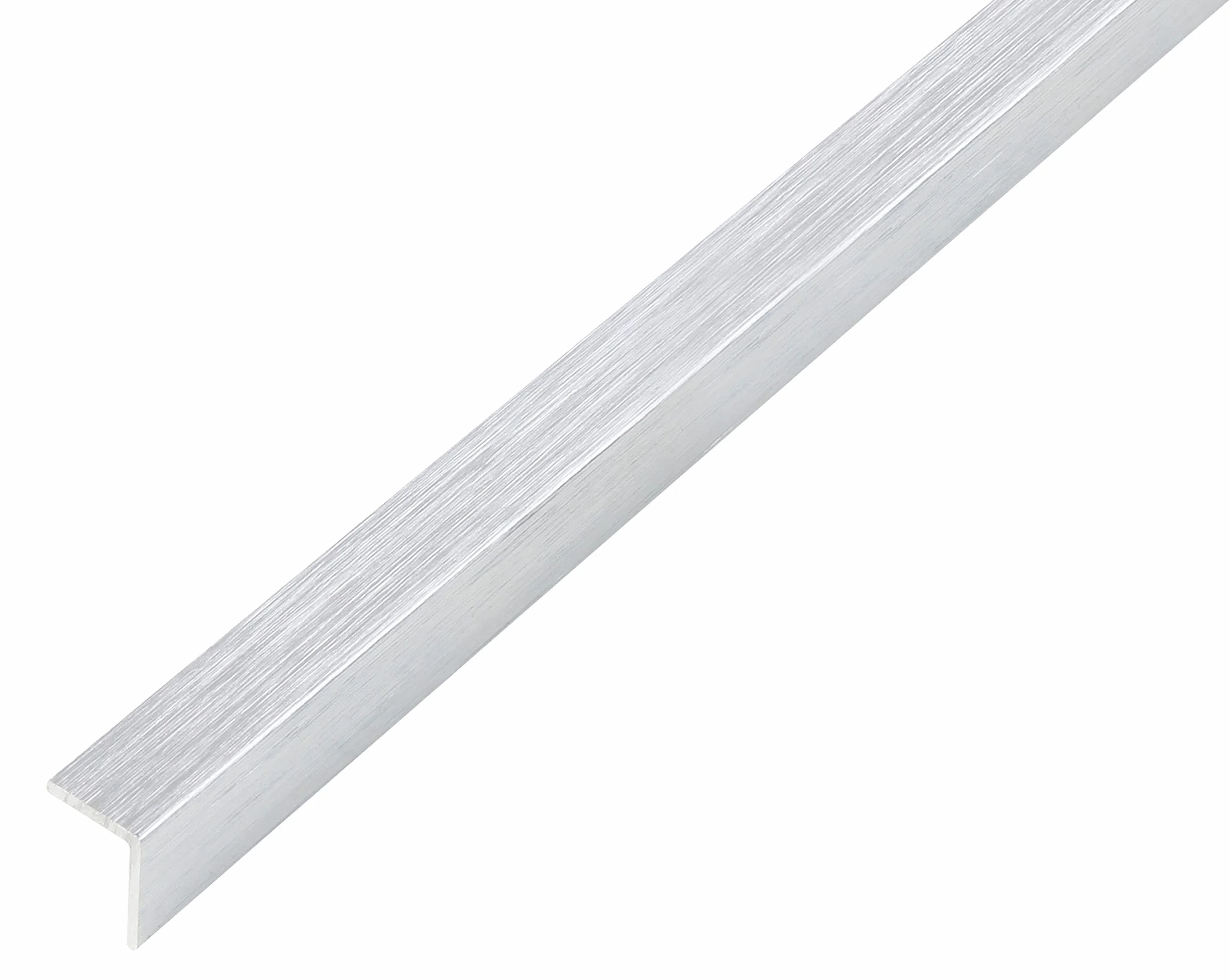 Alberts 489021 Profil kątownikowy | samoprzylepny | aluminium, design stal szlachetna, jasny | 1000 x 20 x 20 mm