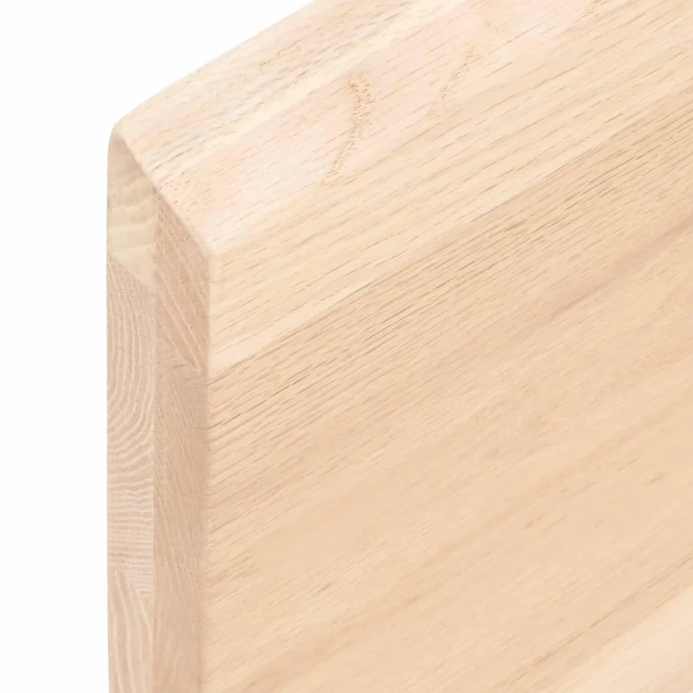 vidaXL Blat stołu, 60x40x(2-4) cm, surowe lite drewno dębowe