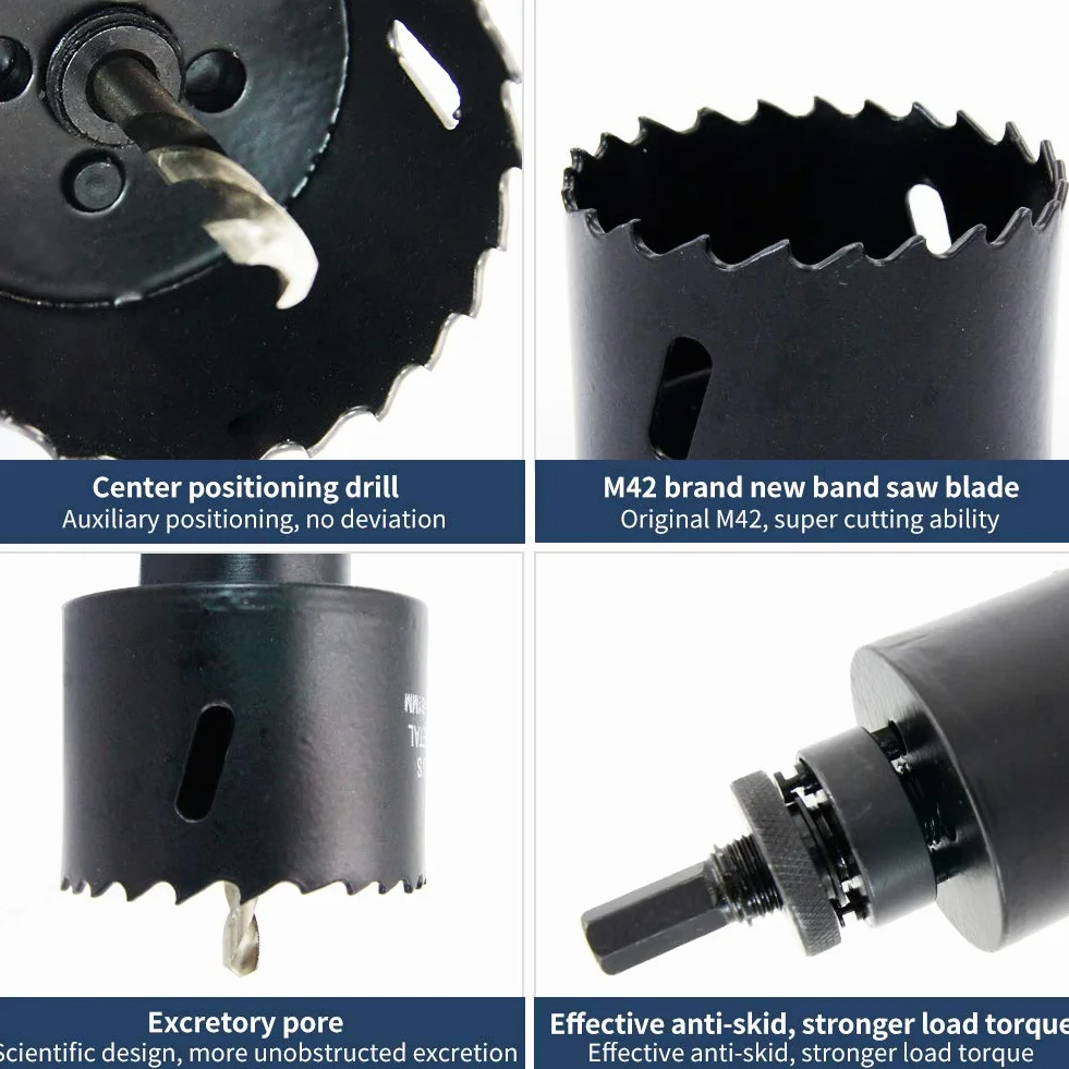 Laiwei Otwornica 162 mm Wiertło do Otworów A2 Głębokość Cięcia 38 mm