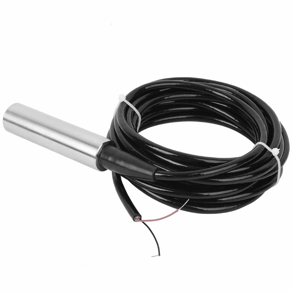 TL-136 Flüssigkeitsstandsensor, 12-32 VDC 4-20 mA Signalausgang Wasserstandssensor Edelstahl-Wasserstandsregler zur Erkennung der Reichweite von 0 bis 5 m(0-1M)
