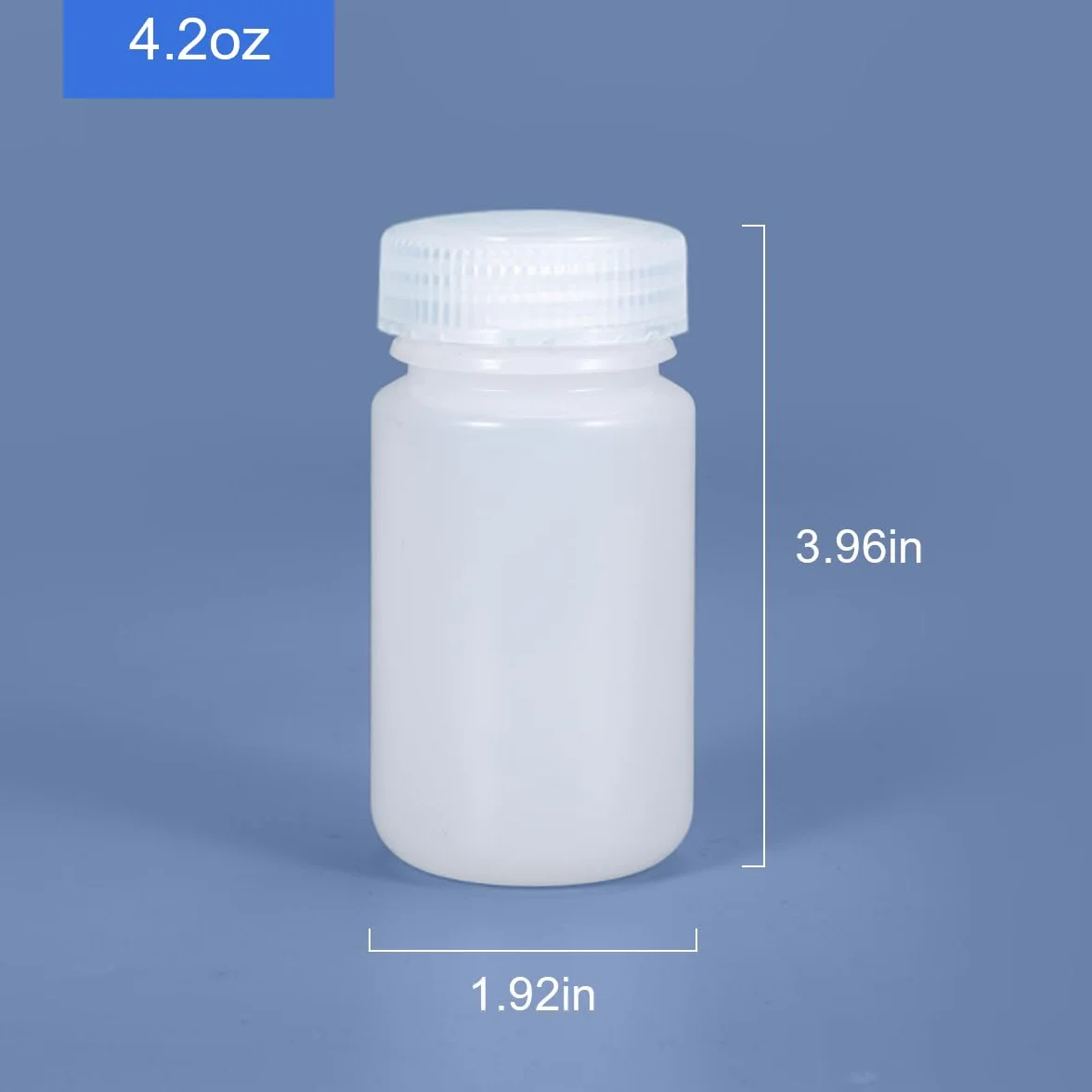 Butelka z tworzywa sztucznego z szerokim otworem, butelka z odczynnikiem laboratoryjnym, uszczelniona, zabezpieczona przed wyciekiem, przezroczysta, butelka HDPE do butelek na tabletki