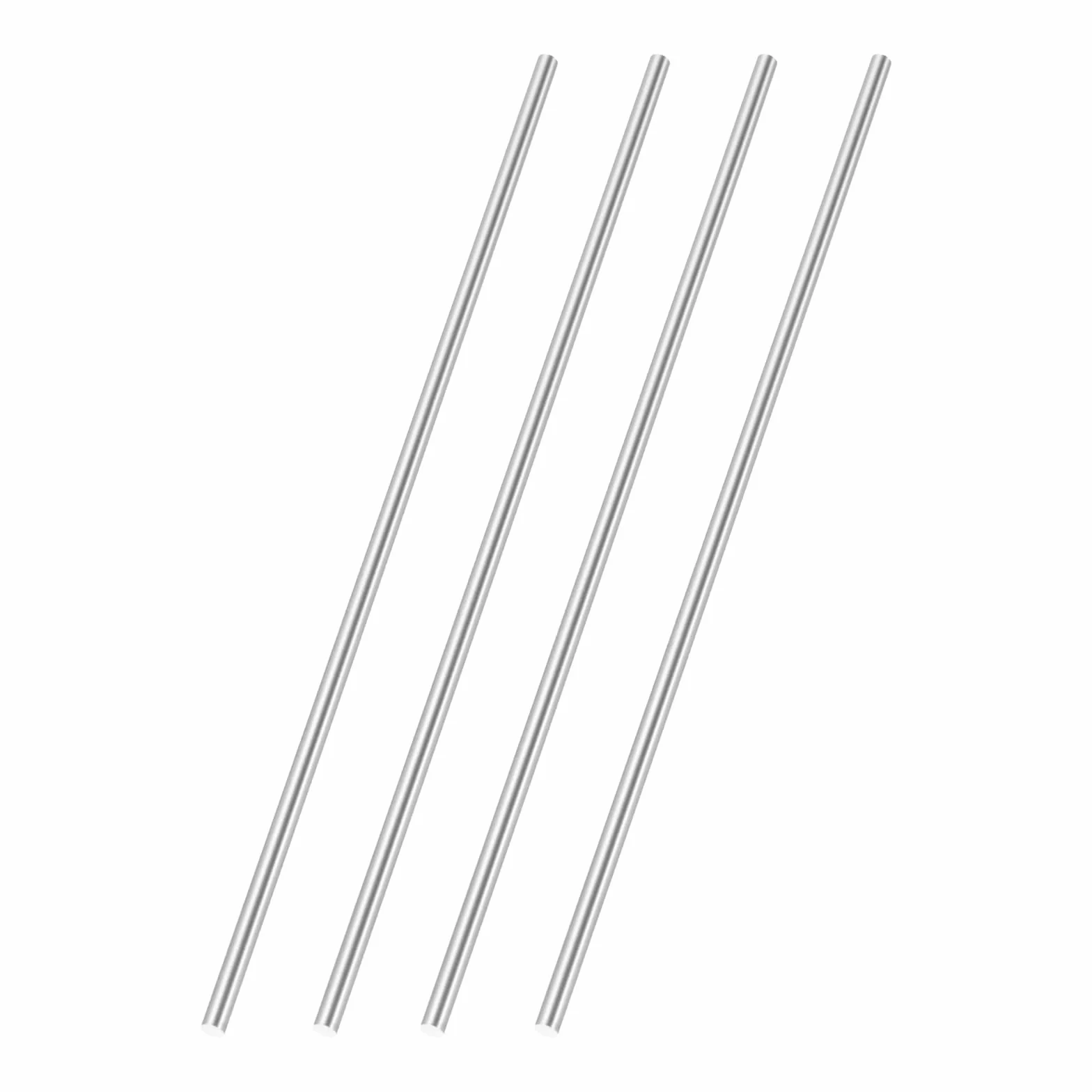QUARKZMAN 4 sztuki 150 mm długości, okrągła stal o średnicy 3 mm, pręty ze stali HSS masywne metalowe pręty do majsterkowania, domu, ogrodu, modelarstwa, budowy maszyn, warsztatu przemysłowego