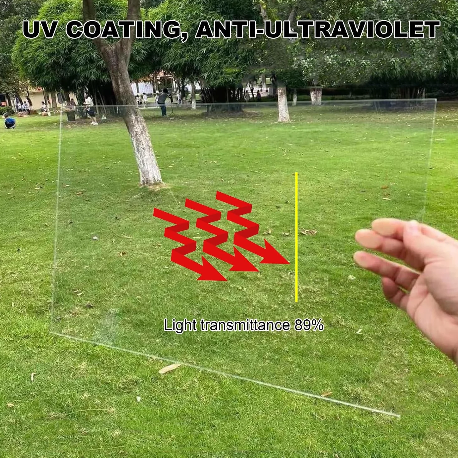 Arkusze z poliwęglanu przezroczyste 1 mm ochrona UV do dachu pergoli szklarni
