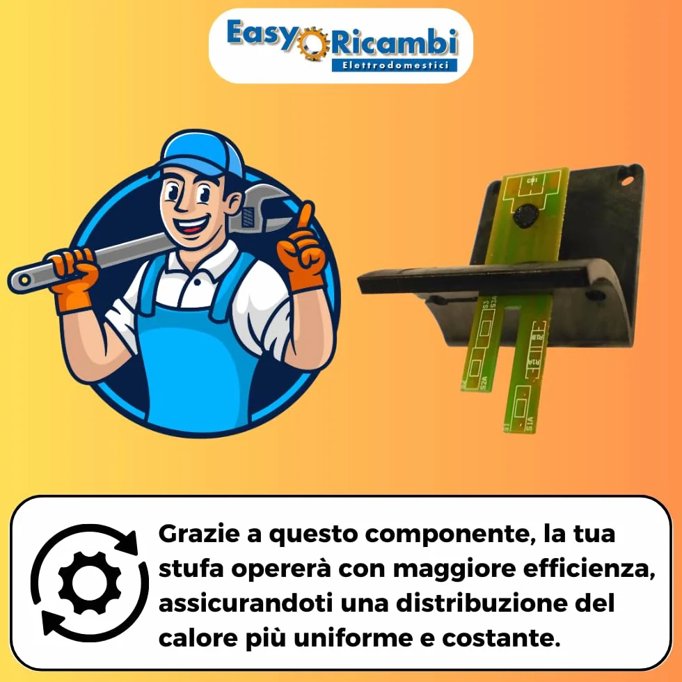 Easyricambi Debimetr pieca na pellet, czujnik przepływu powietrza LINX do Edilkamin 232770 295550 45 x 28 x 7 mm