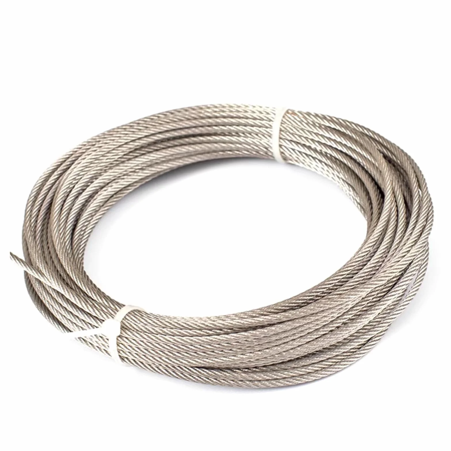 304 Stainless Steel Wire Rope 7x7 Structure 0.5-3mm Diameter 10M/5M Heavy Duty Fishing Lifting Cable