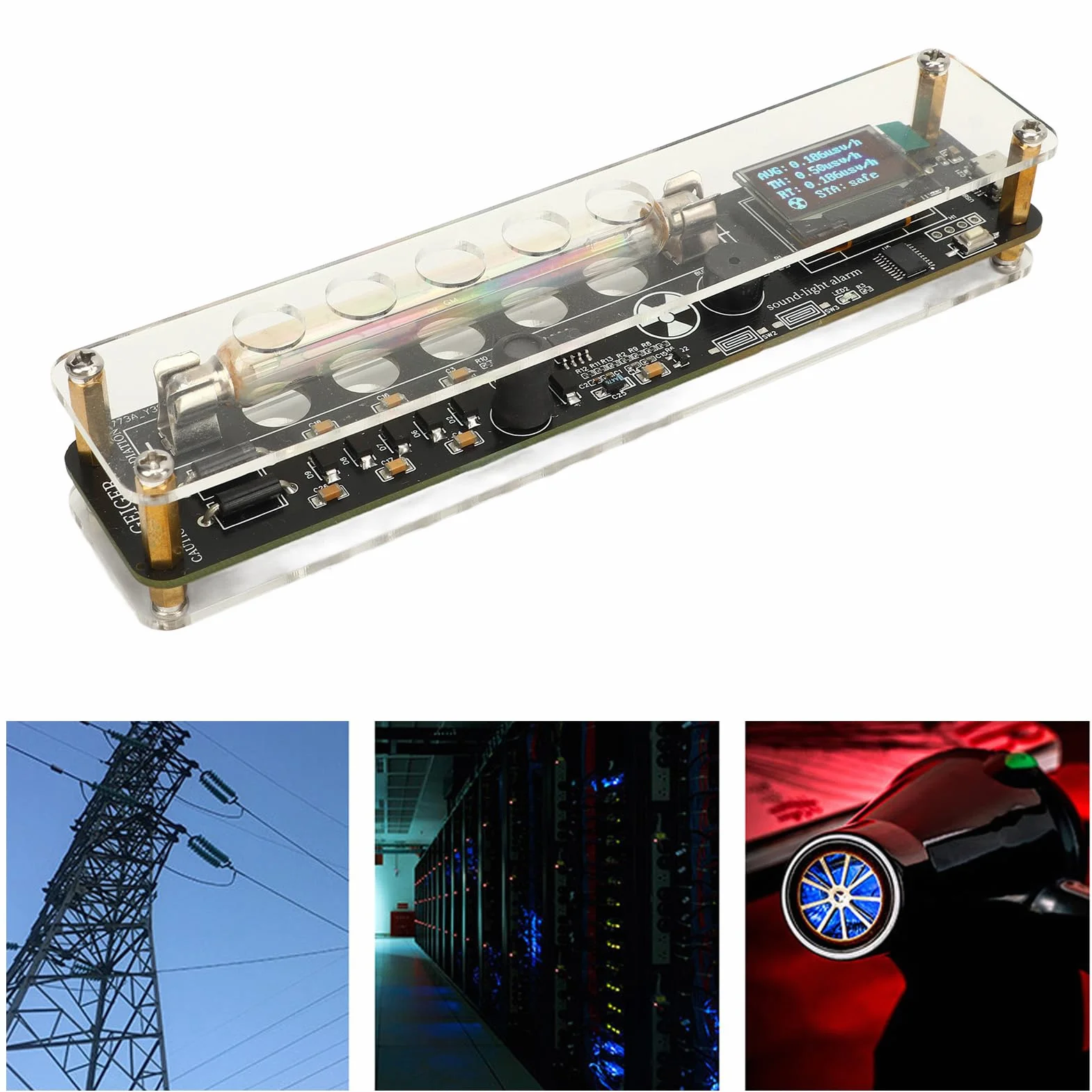 Detektor Promieniowania Jądrowego, Przenośny Licznik Geigera M4011 J321 z Ekranem z organiczną diodą elektroluminescencyjną, Wiele Funkcji, Wykrywanie Promieni Rentgenowskich,