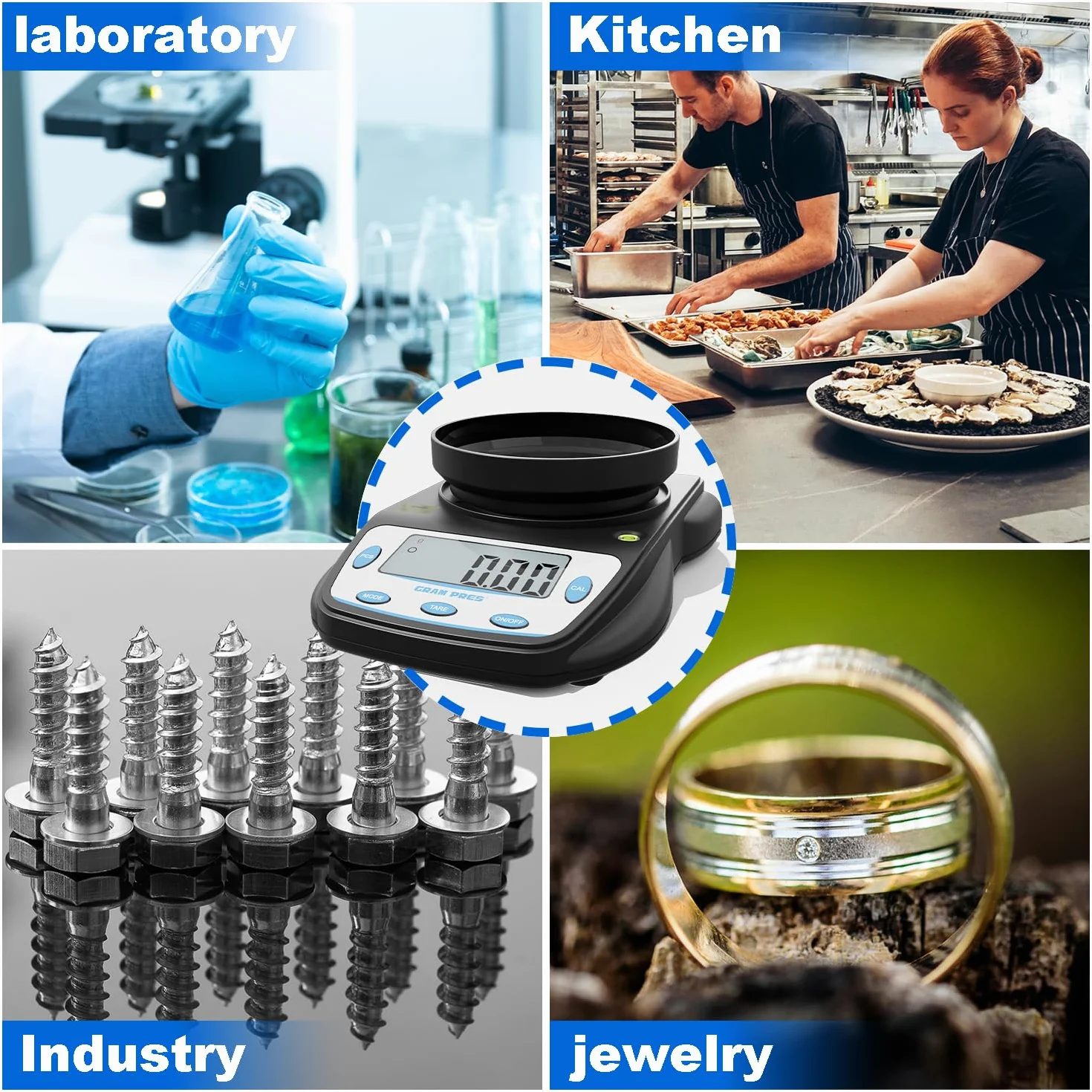 GRAM PRES Cyfrowa waga laboratoryjna 600 g x 0,01 g precyzyjna waga analityczna
