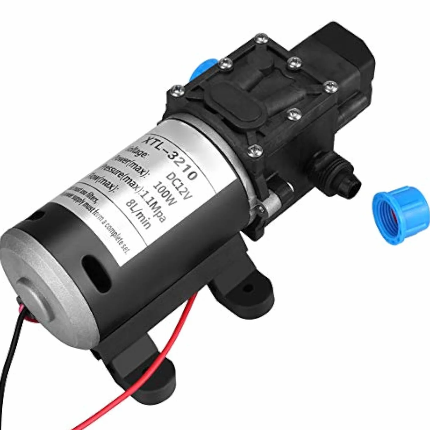 Pompa wodna 12V DC 100W 8L/Min 160Psi membranowa samozasysająca