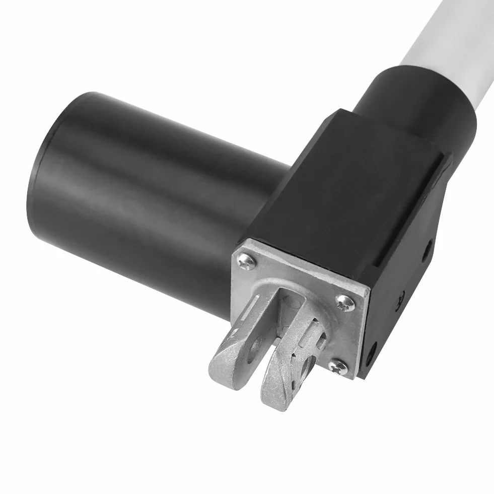 Mały elektryczny siłownik liniowy 12 V DC, skok 100-500 mm, maks. 6000 N, wielofunkcyjny, liniowy, do samochodów ciężarowych, elektrycznych, medycznych (200 mm)