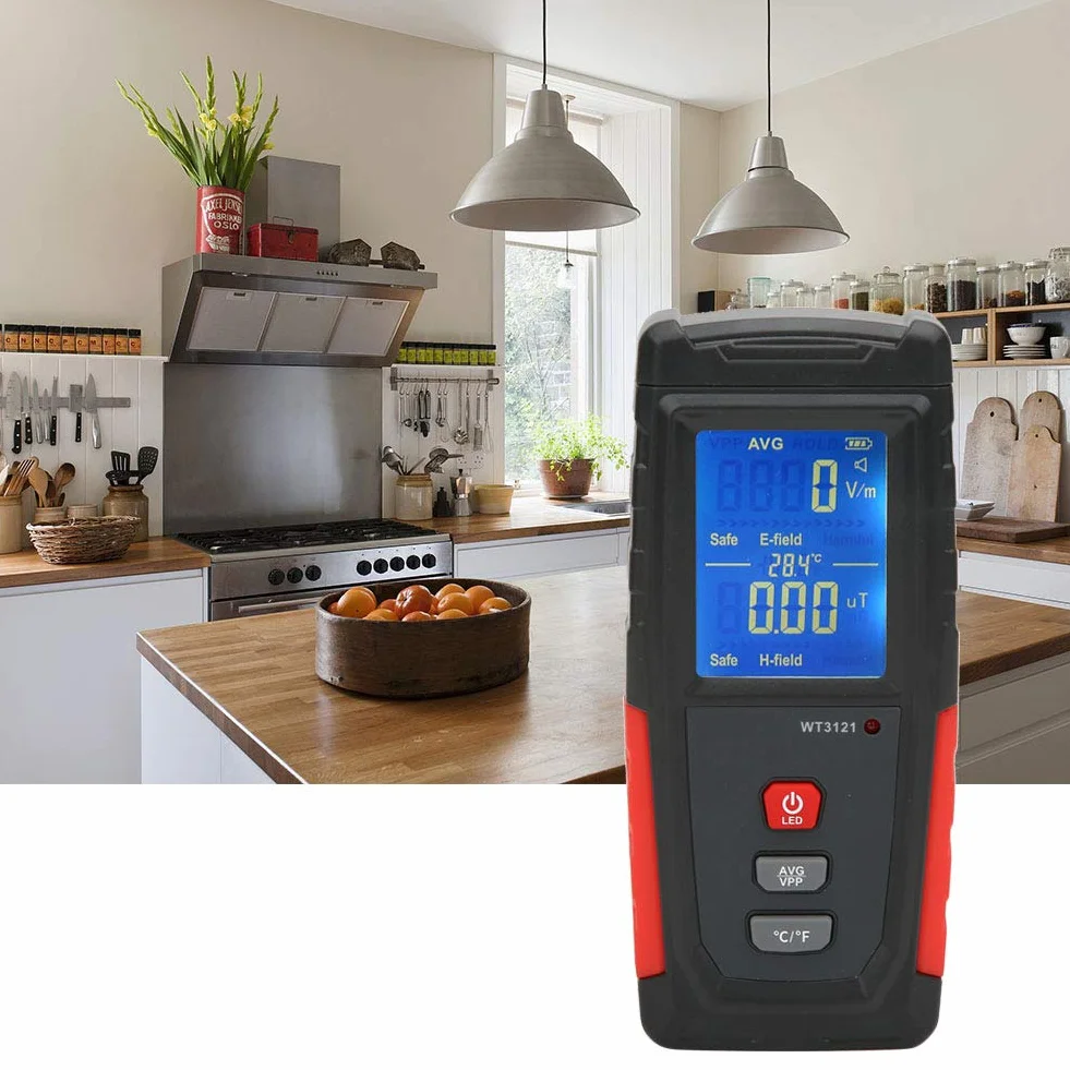 Elektrischer und magnetischer Strahlungsdetektor LCD Mini EMF Tester Messgerät Telefon Computer Elektromagnetischer Strahlungsdetektor