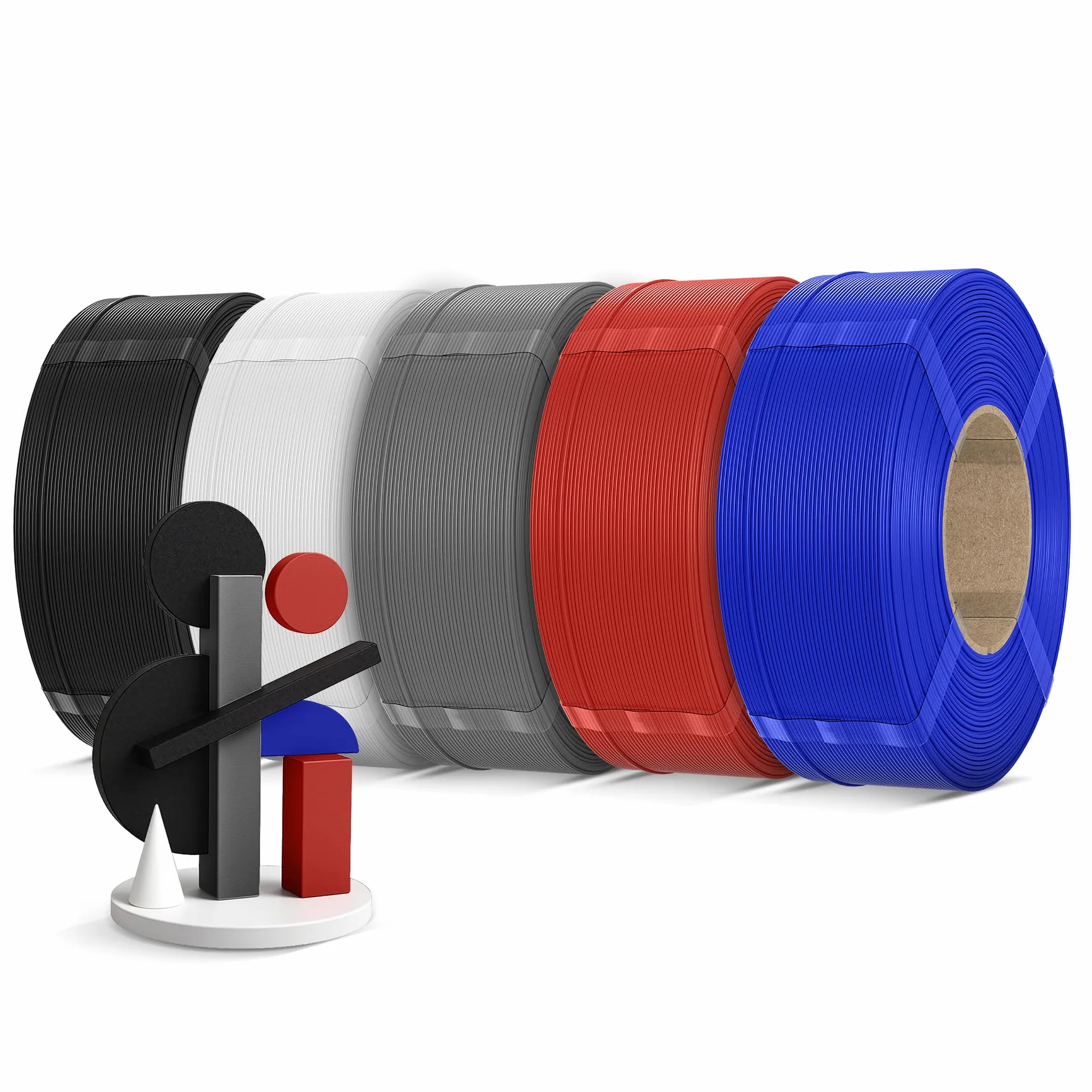 Inslogic PLA Pro Filament 1.75mm 5kg Zestaw ±0.02mm 50-300mm/s 5 kolorów
