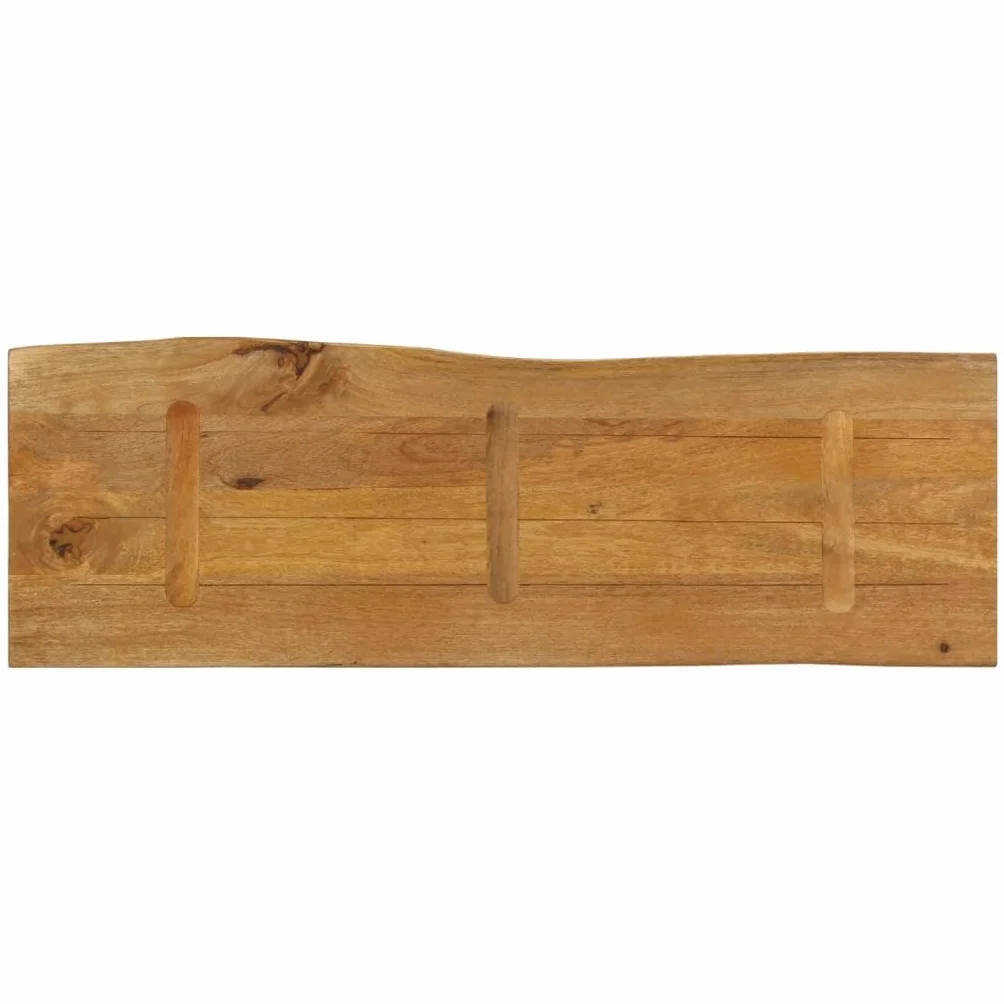 vidaXL Blat stołu lite drewno mango 120x40x2,5 cm naturalna krawędź