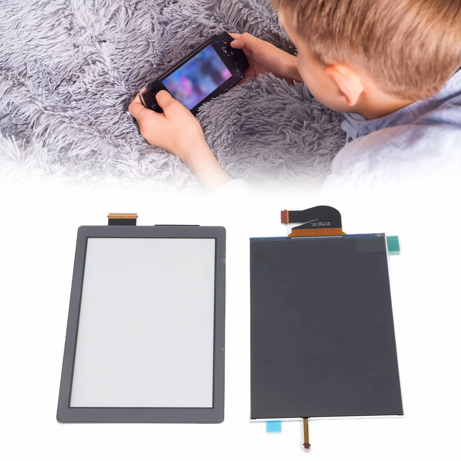 Wymiana Ekranu LCD dla Lite Konsoli, Wymiana Części Naprawczych Panelu Wyświetlacza LCD Tylko dla Lite (Czarny)