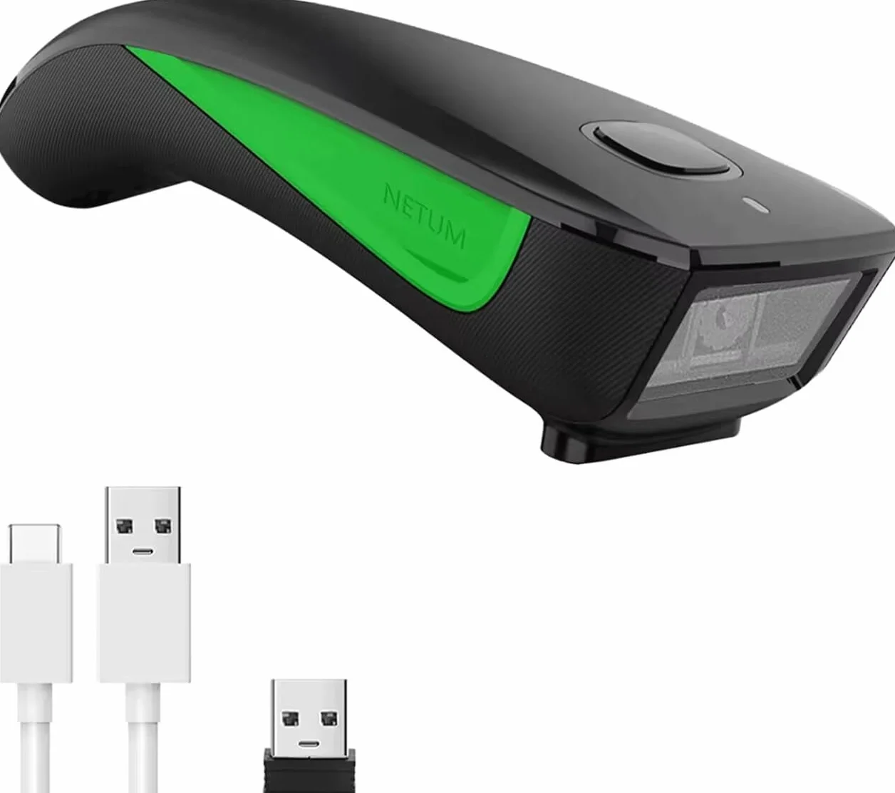 NETUM C740 bezprzewodowy skaner kodów kreskowych kompatybilny z Bluetooth, mała kieszonkowa skaner USB 1D do zapasów, czytnik obrazów kodów kreskowych do tabletu iPhone iPad Android iOS PC POS
