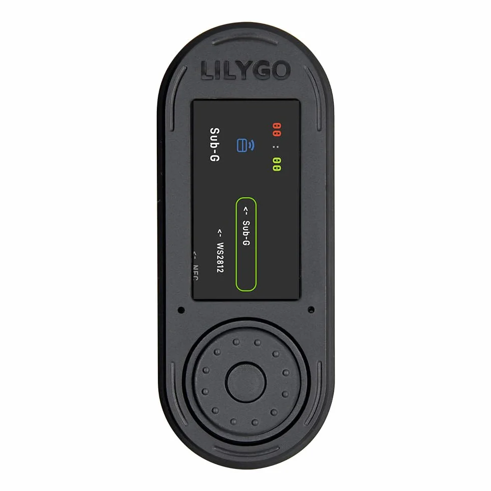 LILYGO T-Embed CC1101 Plus ESP32-S3 Mikrofon TTGO Płyta rozwojowa z 1,9-calowym ekranem LCD IPS TFT ST7789V (Czarna obudowa)