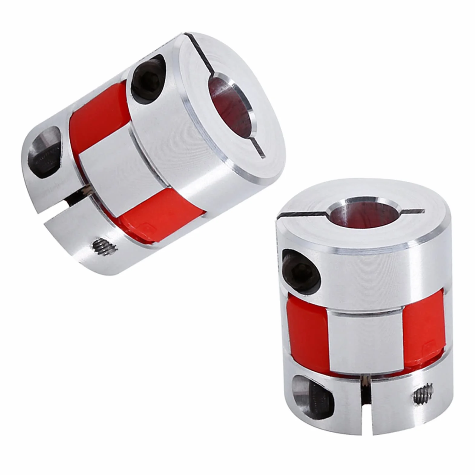 Łącznik Wału 8 Mm X 10 Mm Elastyczne Sprzęgło Wału śliwkowego Złącze Enkodera Silnika Krokowego CNC.