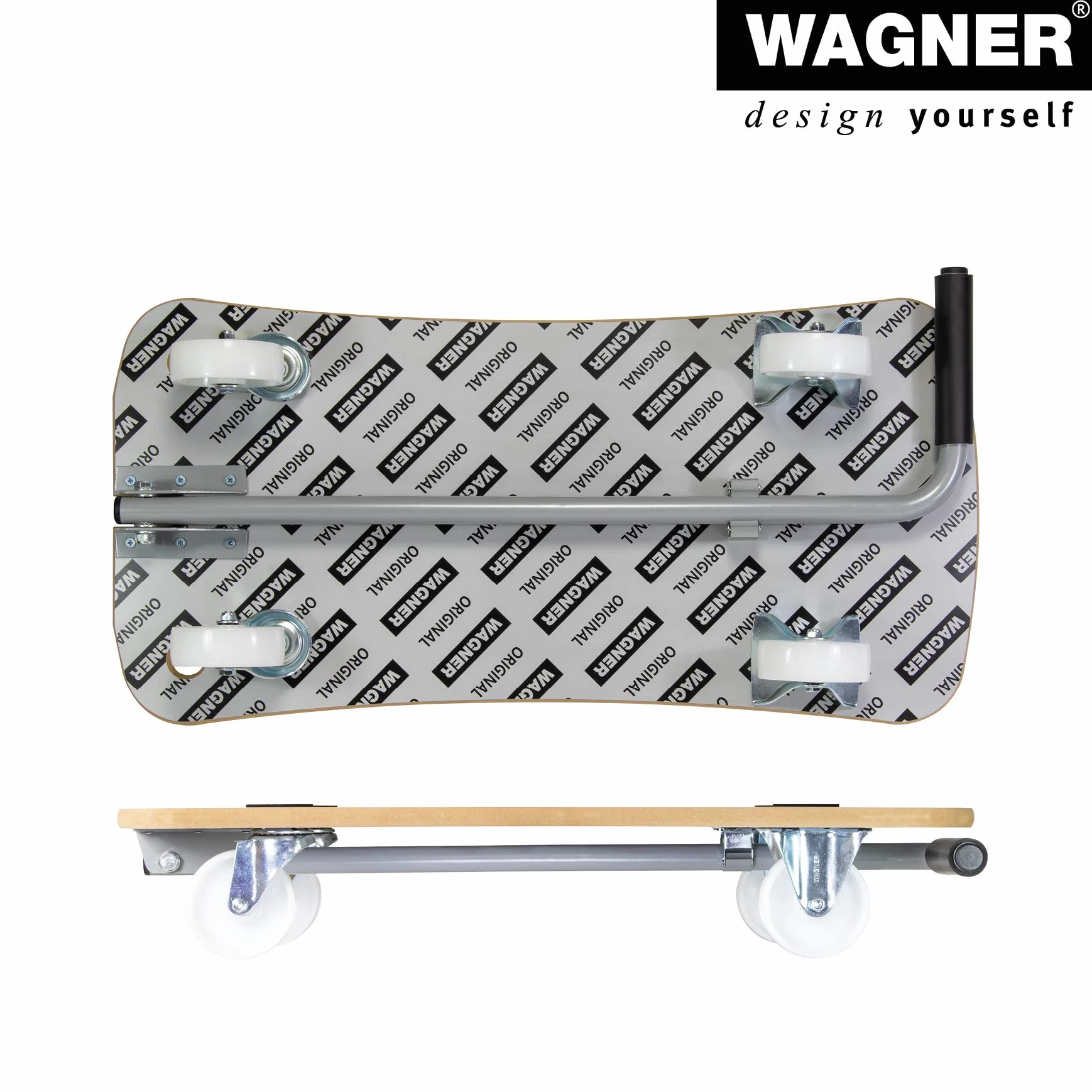 Wagner pomoc transportowa MM 1389 I 79 x 39 x 13,5 cm – nośność 200 kg – specjalna powłoka I składany dyszel I do dużych obciążeń – łatwa w pielęgnacji i wytrzymała – 20138901