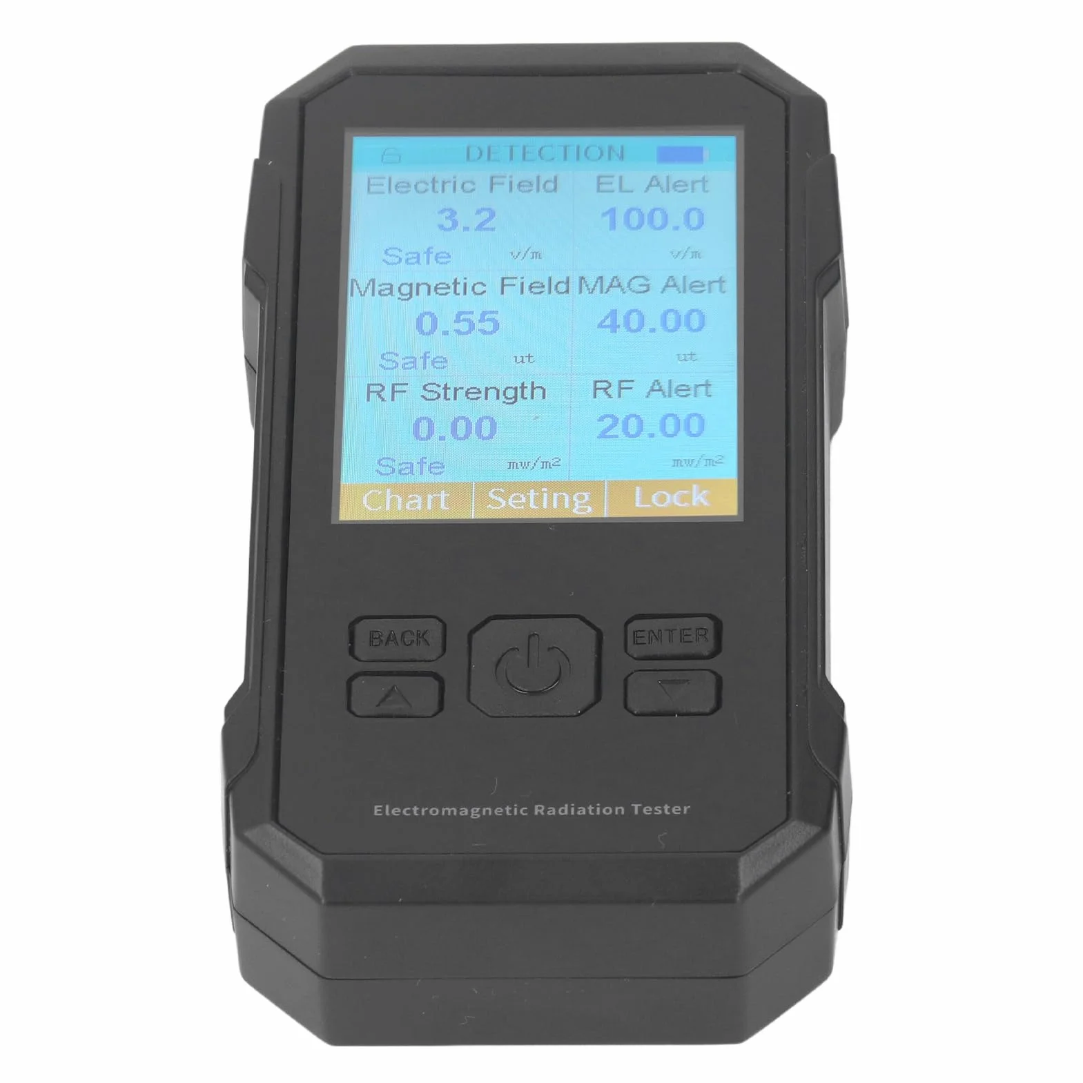 Miernik EMF GQ 3 w 1 z detekcją 5G, Rejestratorem Danych i Analizatorem Widma (BLACK)