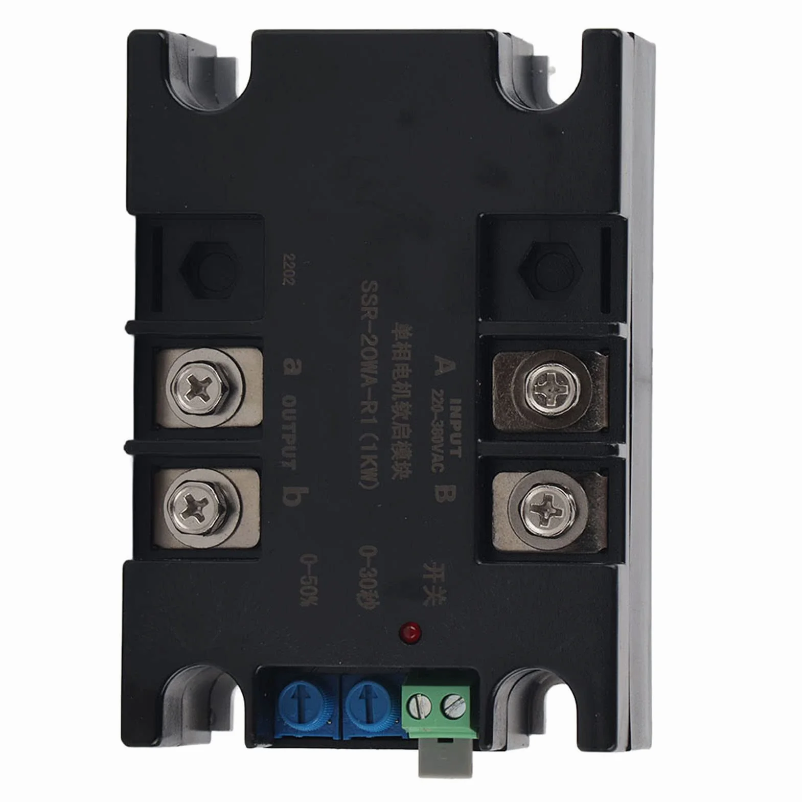 SSR-20WA-R (1 kW) jednofazowy dwufazowy rozrusznik, aluminiowy moduł startowy, moduł optyczny (moduł)