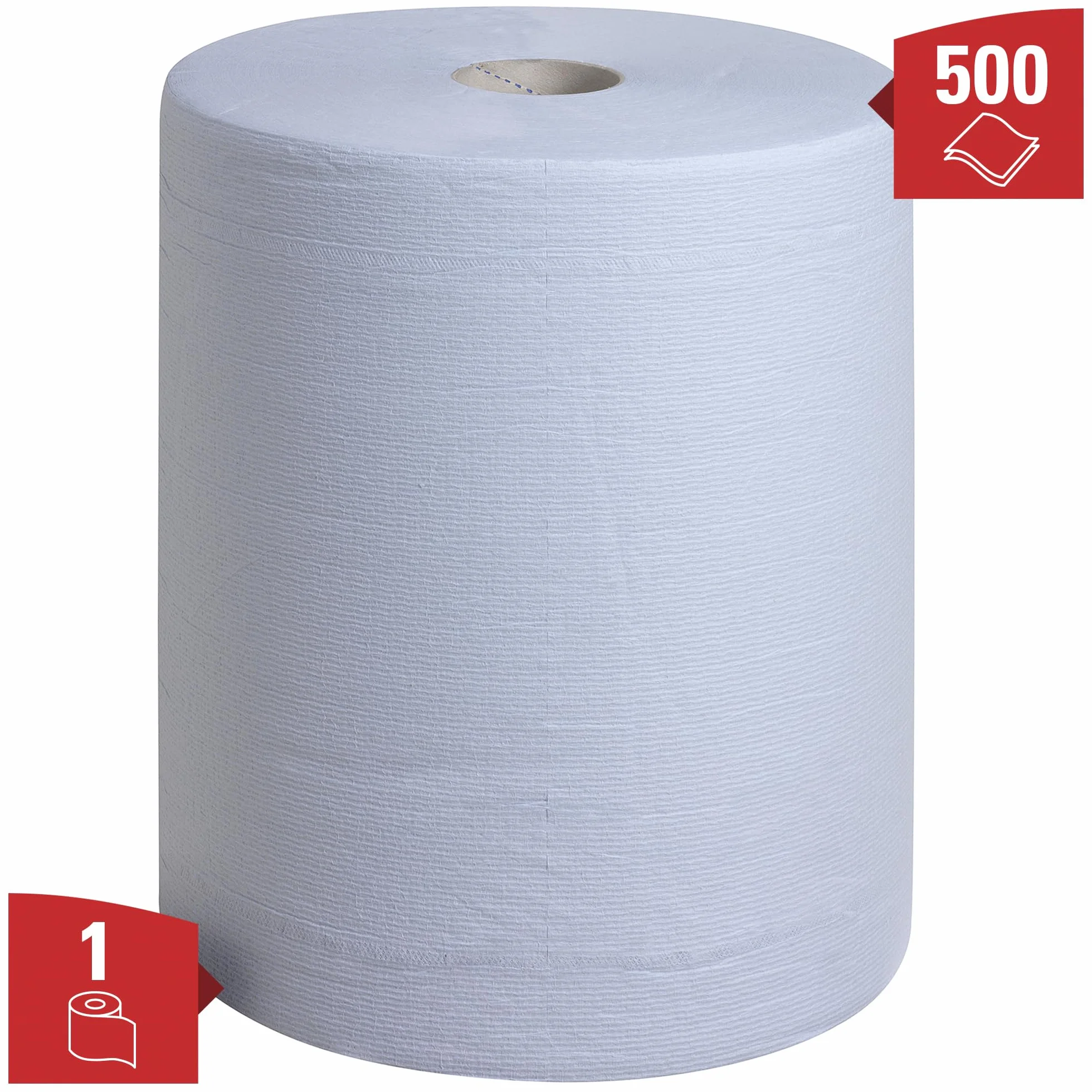 Papier do wycierania WypAll L20 7301 - Bardzo szeroki - 1 niebieska rolka 500 ściereczek