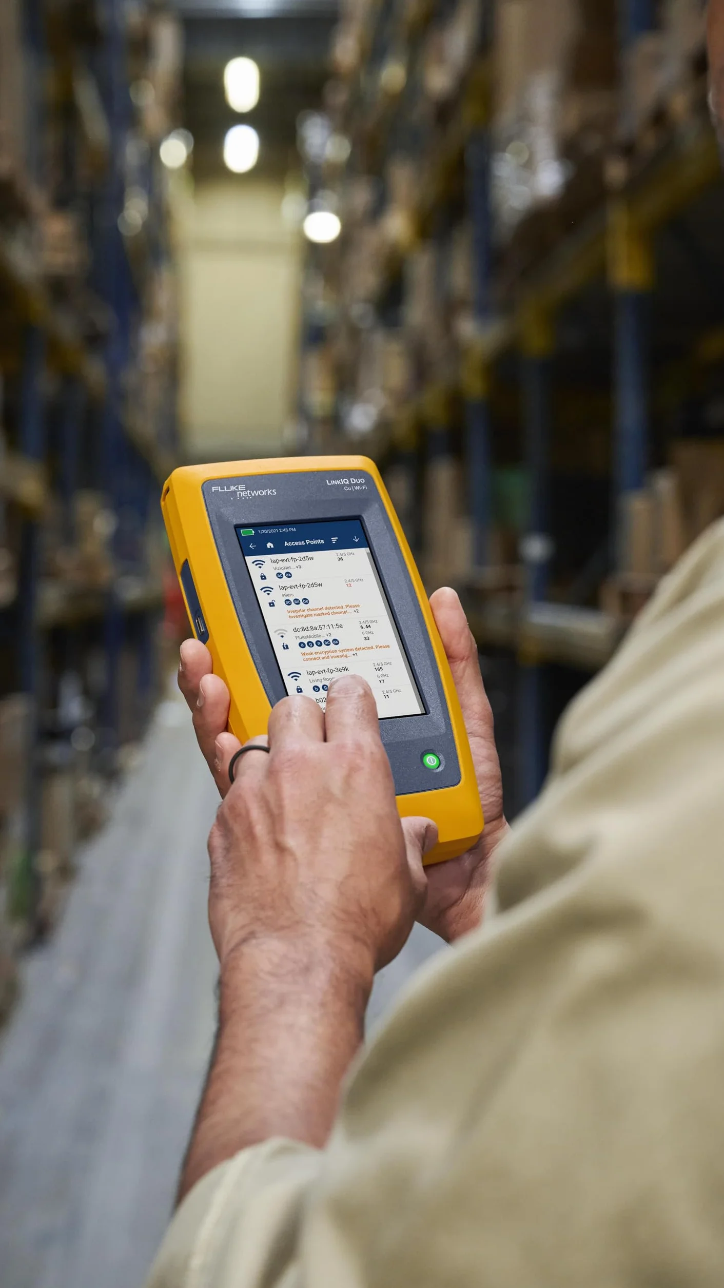 Fluke Networks LinkIQ™ 200 DUO tester kabli sieci WiFi z zestawem Ethernet i zdalnym identyfikatorem