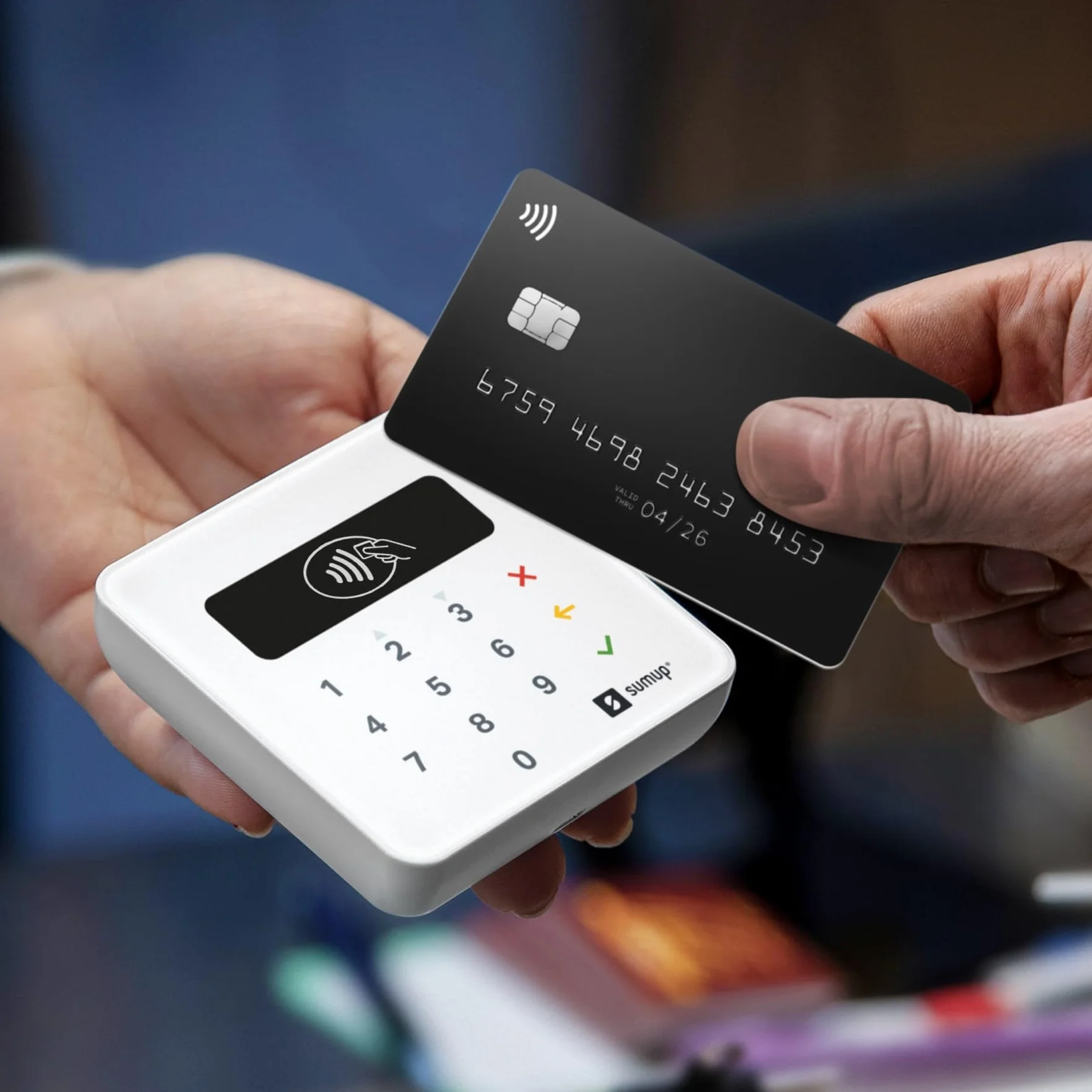SumUp Terminal mobilny do płatności bezdotykowych RFID NFC czytnik kart kredytowych