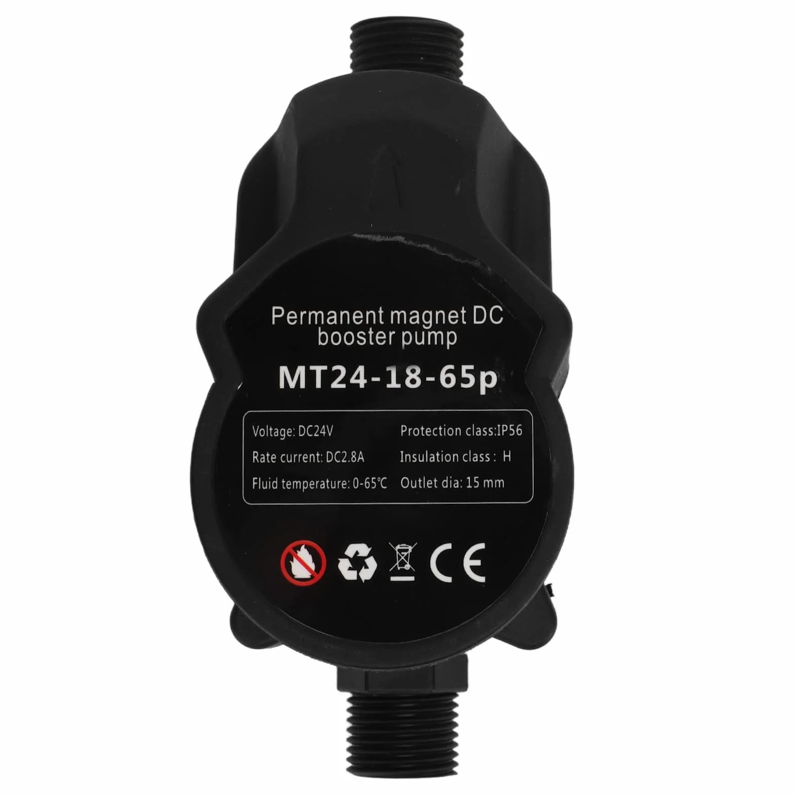 Pompa zwiększająca ciśnienie wody, Wysokie ciśnienie, niski poziom hałasu, automatyczna pompa wspomagająca prysznic, DC24V Inline Pompa Boosting wody z rury wodnej dla domu (EU)