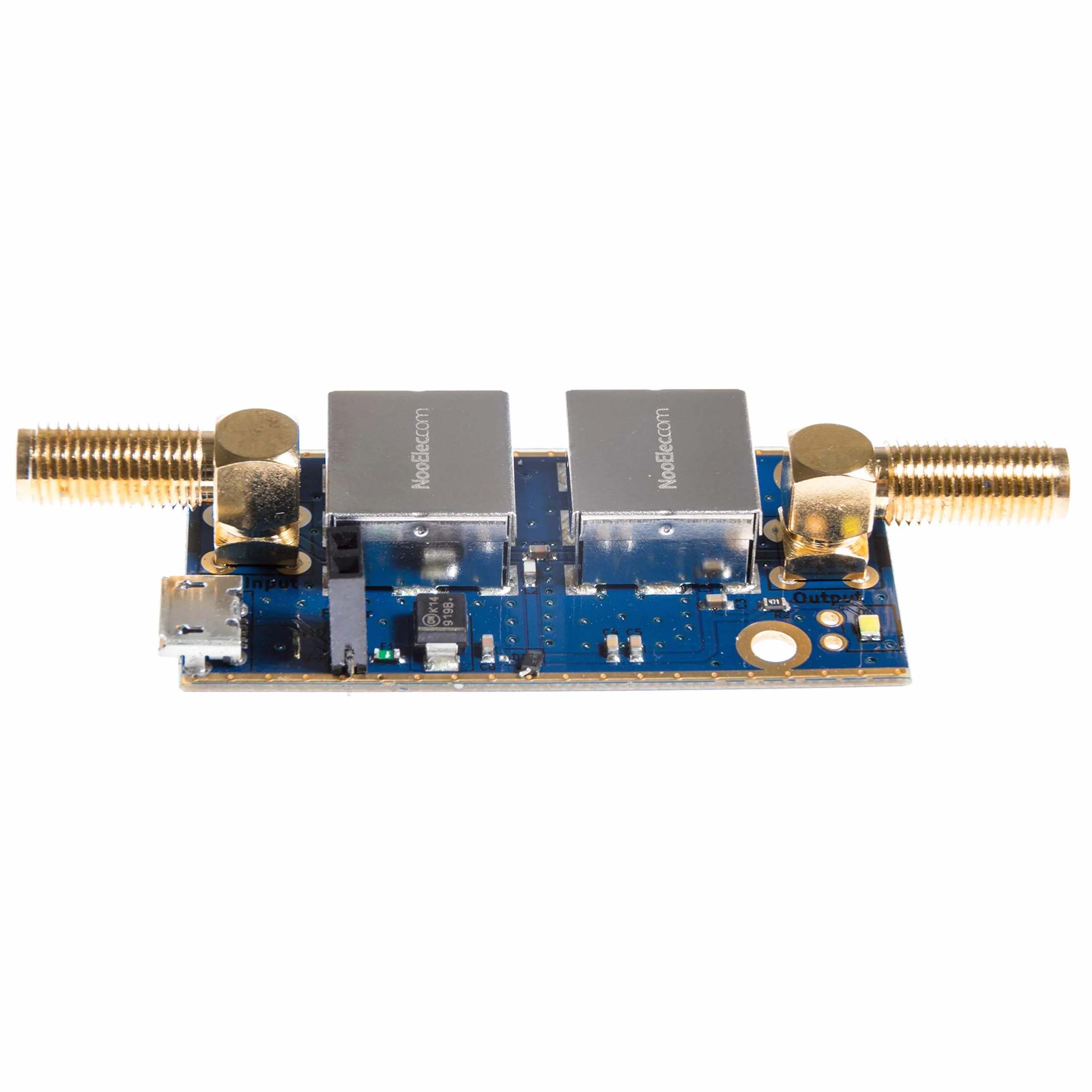 NooElec SAWbird+ GOES Barebones: Premium filtr SAW i moduł kaskadowy LNA o niskim poziomie szumów do zastosowań NOAA (GOES/LRIT/HRIT/HRPT), częstotliwość środkowa 1688 MHz