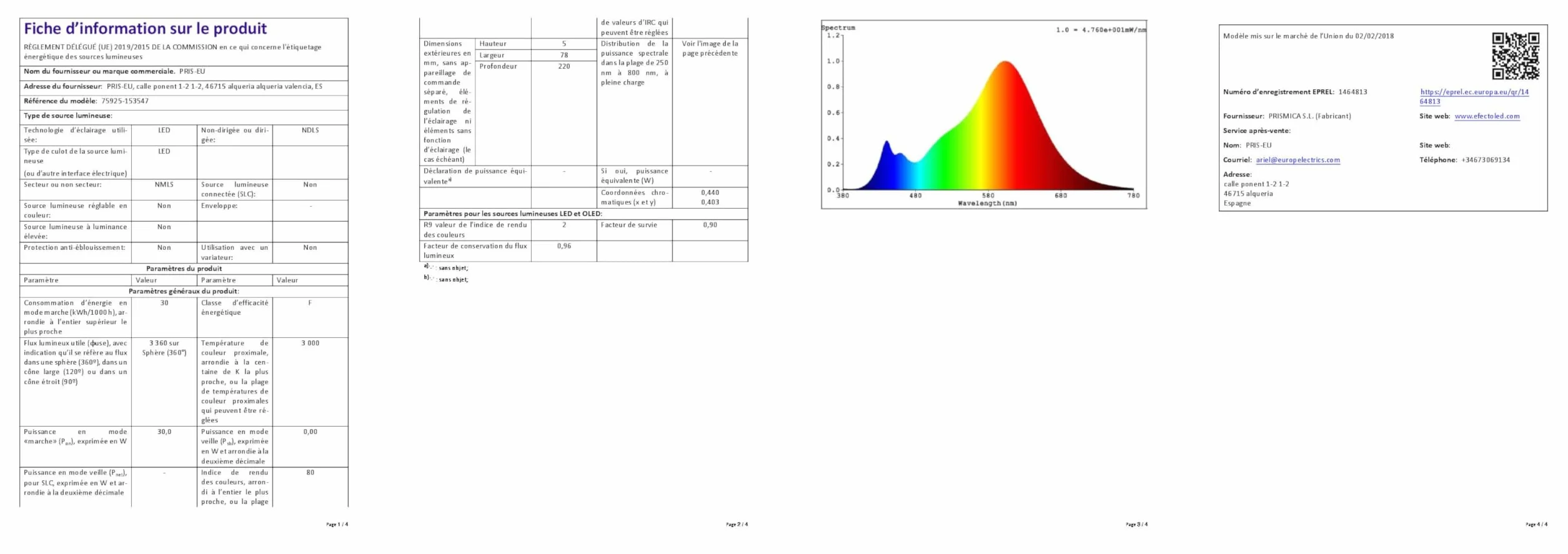LEDKIA LIGHTING Plafon LED 30W Prostokątny 625x425mm CCT Czarny