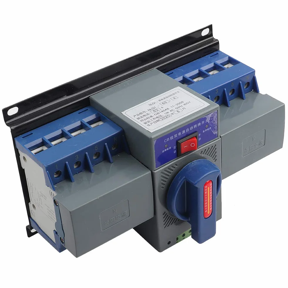 Automatyczny przełącznik transferowy 4P 63 A 400 V z elektromechaniczną ochroną przed blokadą