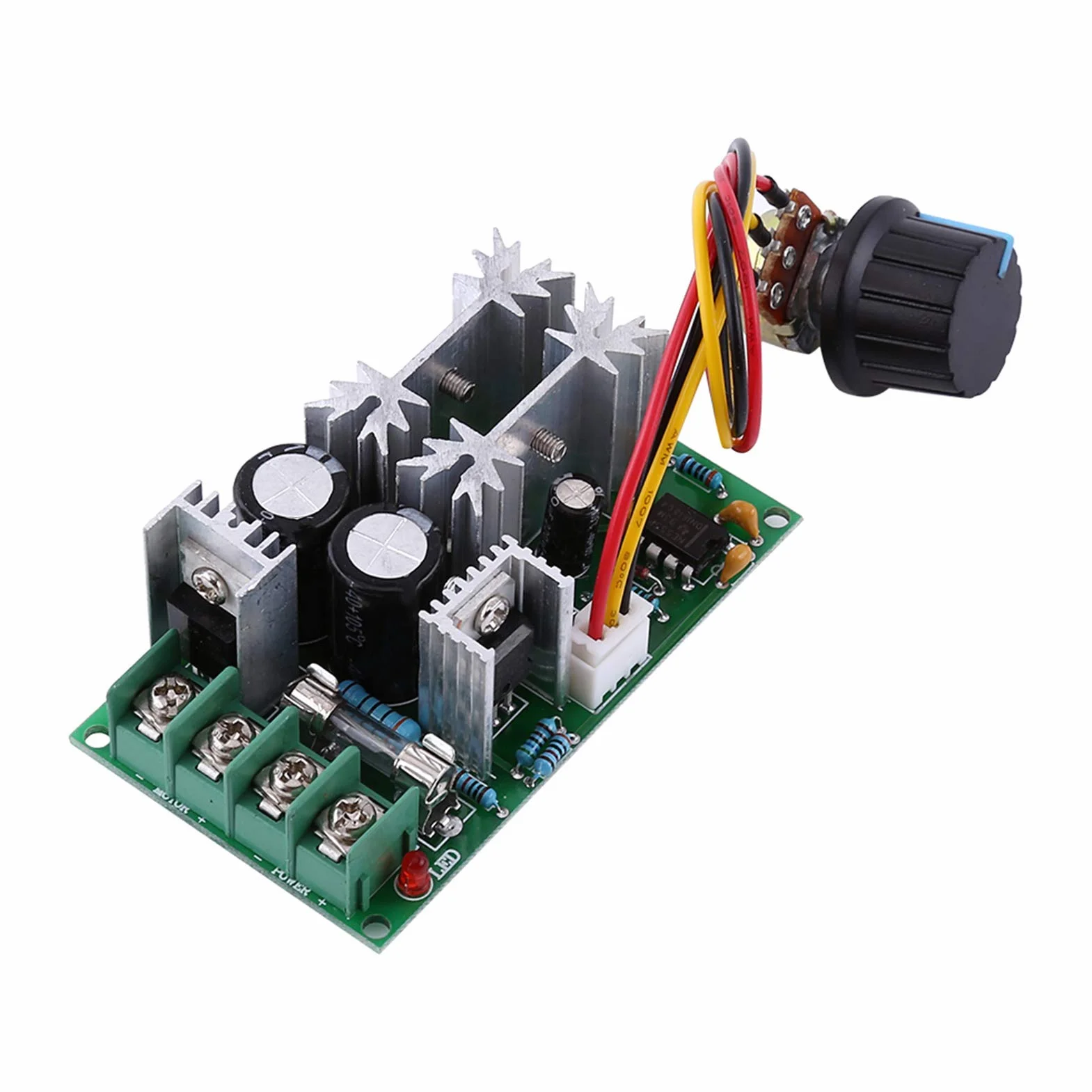 20A DC 10-60 V Regulowany Potencjometr 12 V 300 W, Potencjometr 12 V. Regulator Napięcia 1200 W PWM Przełącznik Kontrolera Prędkości Silnika Poprzez regulację Prądu