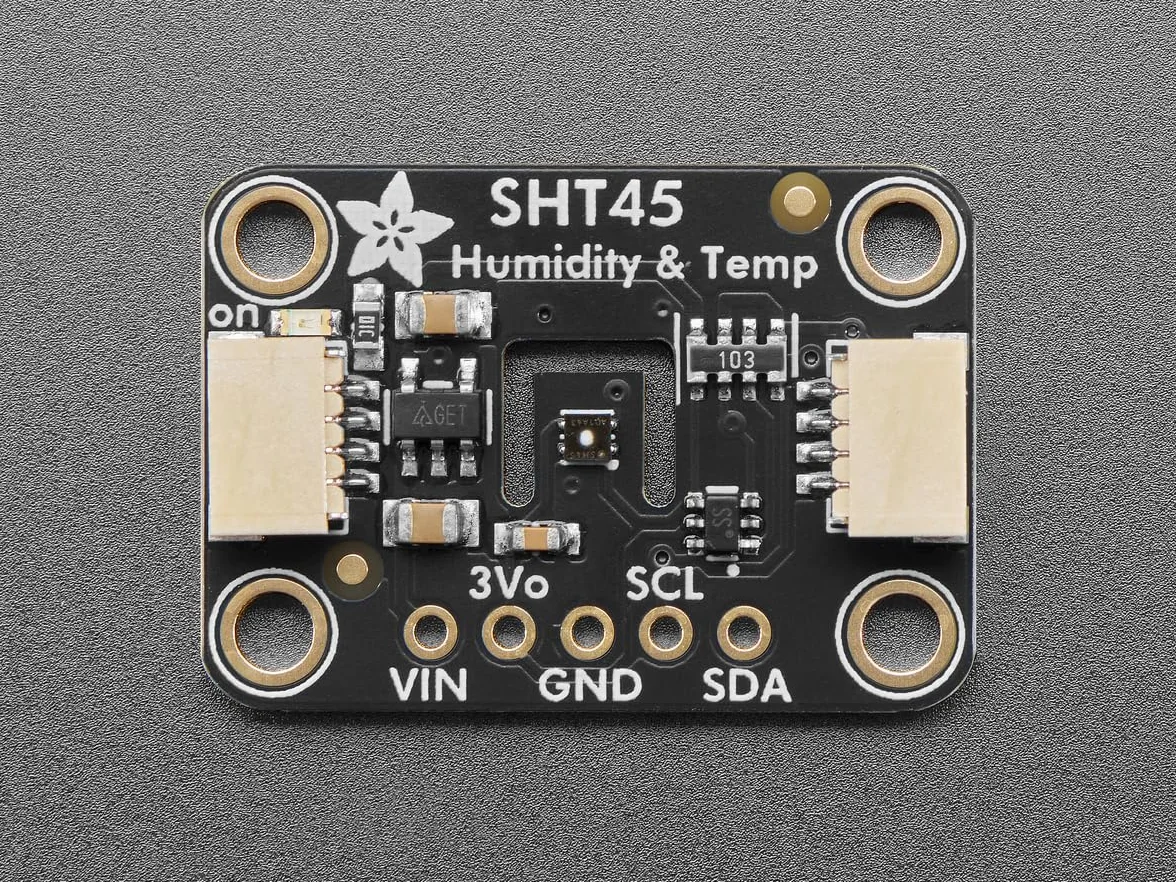 Adafruit Sensirion SHT45 precyzyjny czujnik temperatury i wilgotności powietrza z PTFE, STEMMA QT/Qwiic, 6174