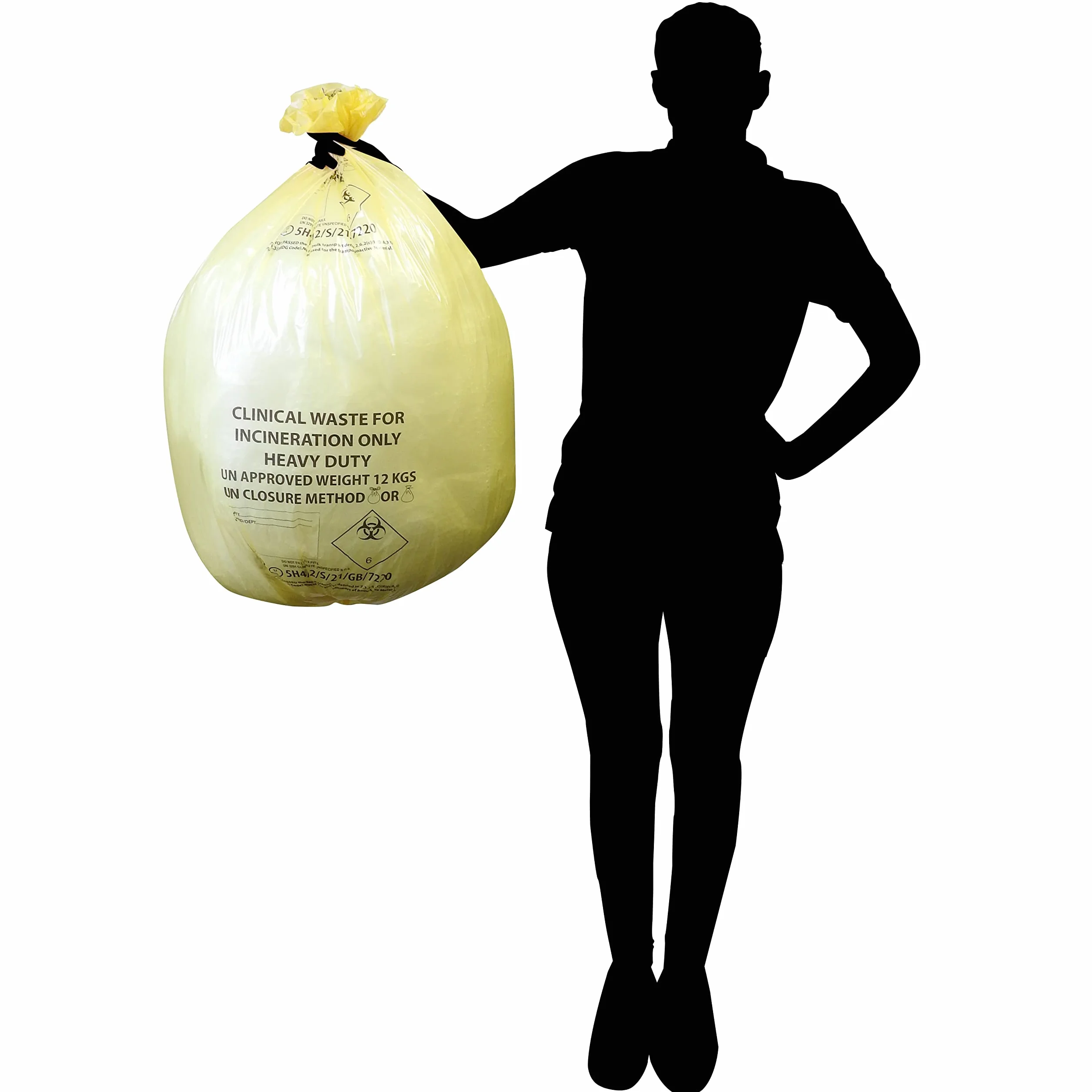 RE-GEN worki na odpady kliniczne 71 x 98 cm 90 litrów 12 kg certyfikat ONZ