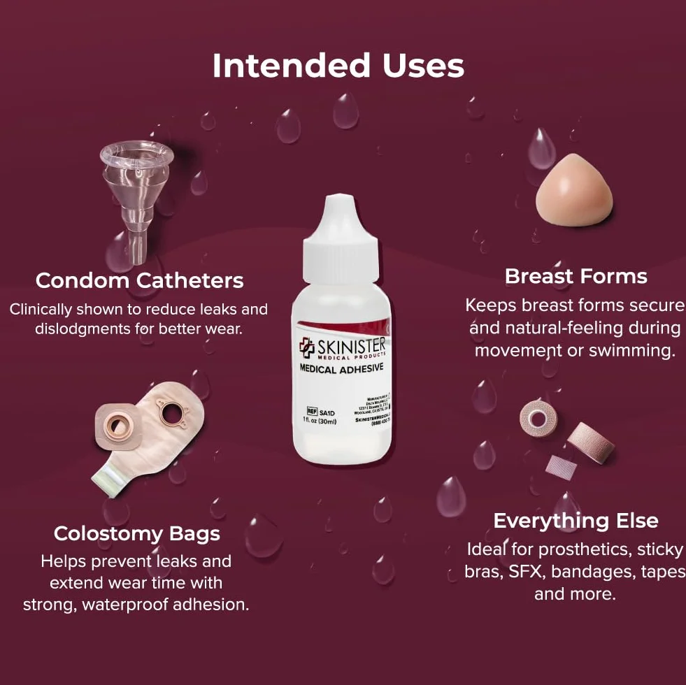 Prosthetic Medical Adhesive | Ostomy, Mastectomy, SFX (1oz)