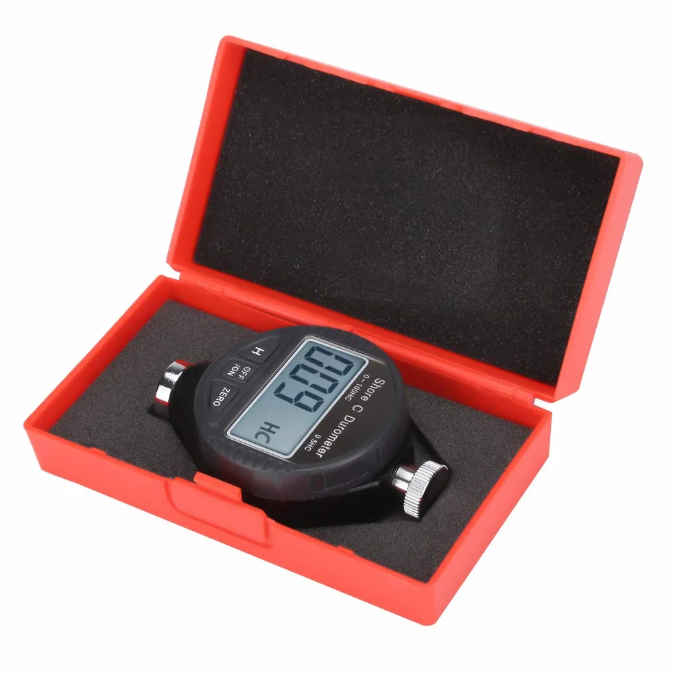 Tester Twardości Opon Miernik Twardości Cyfrowy 100HD C Twardościomierz Shore Gumowy Twardościomierz Wyświetlacz LCD