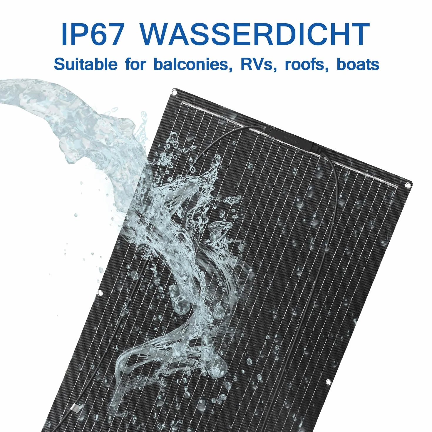 Elastyczny Moduł Solarny 100W Monokrystaliczny Panel Słoneczny ETFE 24V/12V
