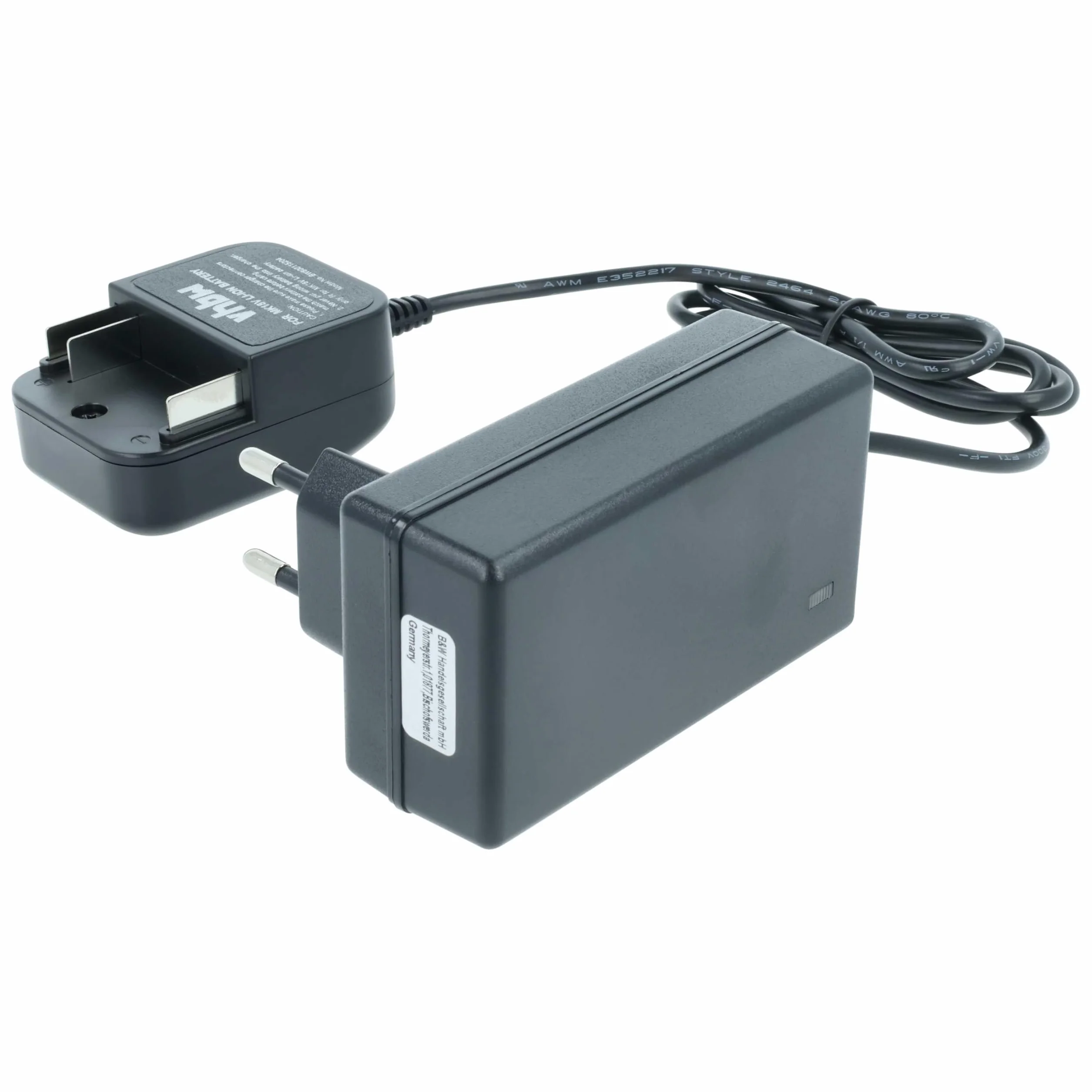 vhbw Ładowarka kompatybilna z Makita BO180DZ, BPB180, BPB180F, BPB180Z, BPJ140, BPJ180, BPT351, BPT351RFE Baterie narzędziowe Li-ION (18V)