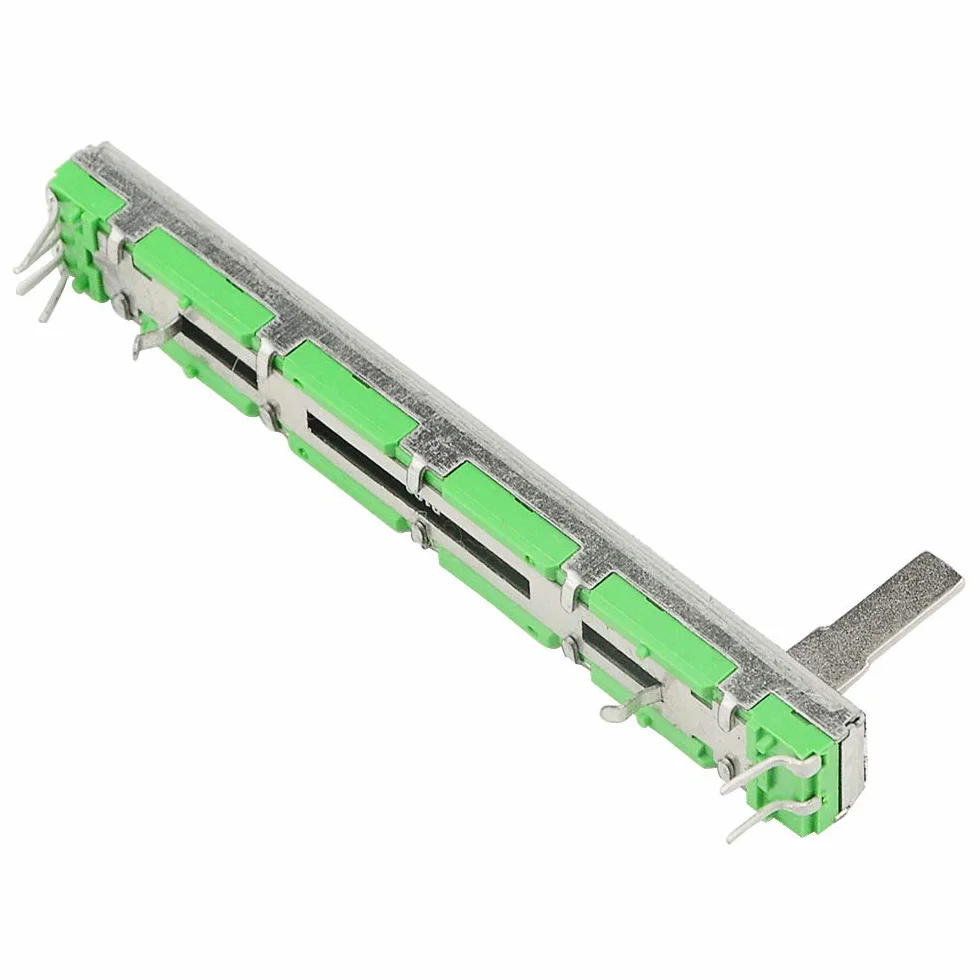 DollaTek 5 szt. 75 mm B103 10K omów potencjometr przesuwny podwójny liniowy 10K potencjometr elektroniczny