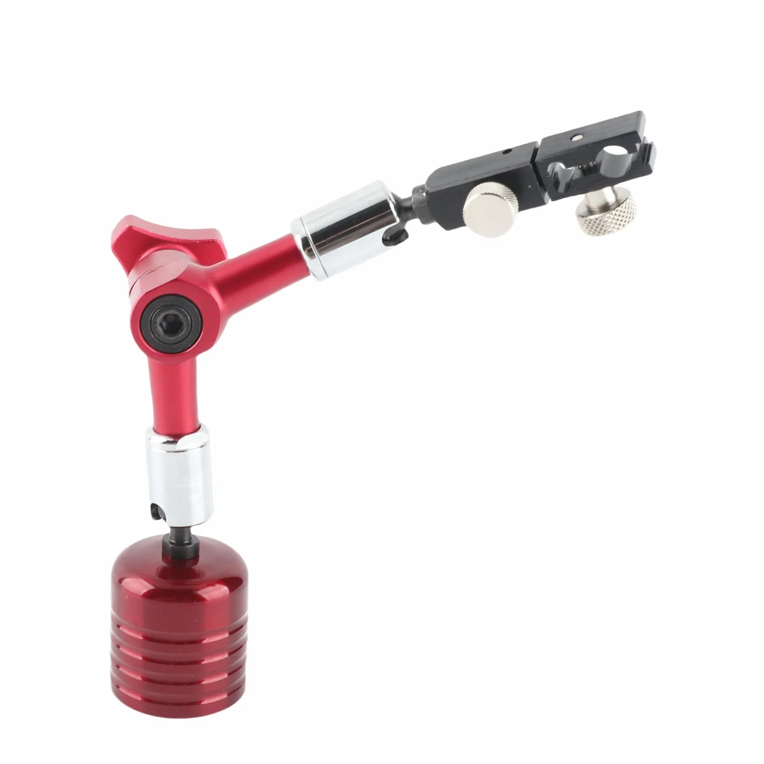 Akozon Uniwersalny Regulowany Uchwyt Czujnika Zegarowego Mini z Mocną Podstawą Magnetyczną 50 kg