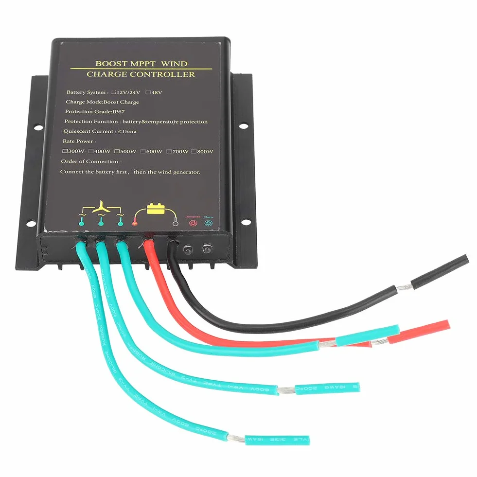 Regulator Generatora Wiatrowego 48V 800W MPPT Wodoodporny Kontroler Turbiny Wiatrowej