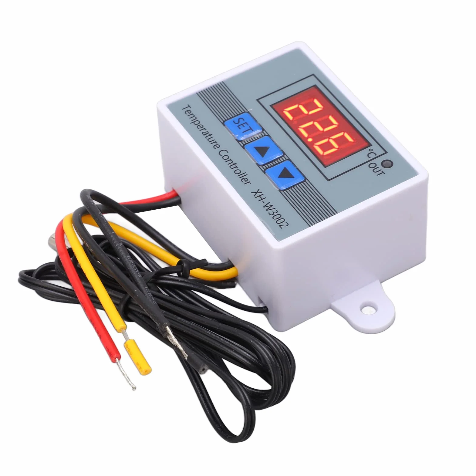 Cyfrowy przełącznik termostatu, mikrokomputer, regulator temperatury, programowalny ogrzewanie, chłodzenie, elektroniczny termostat 10 A z wodoodporną sondą (110-220 V)