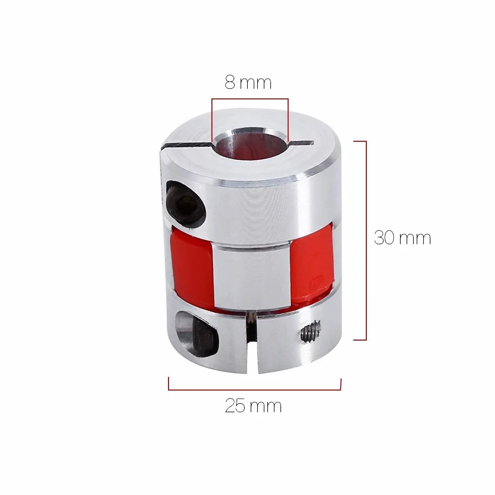 Sprzęgło Silnika Aluminium 8mm X 10mm Elastyczne Złącze śliwkowe Złącze Złącza ze Stopu Enkoder Sprzęgło Przemysłowe Wał Enkodera Przemysłowe Komponenty Sterujące