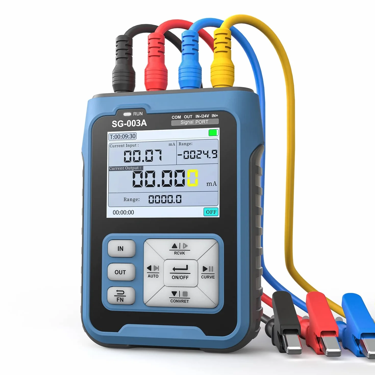 DollaTek SG-003A 0-10 V regulowany symulator napięcia prądowego, generator sygnału, źródło sygnału, kalibrator nadajnika, wiele trybów sygnału, wyświetlacz cyfrowy 2,4 cala, generator napięcia,