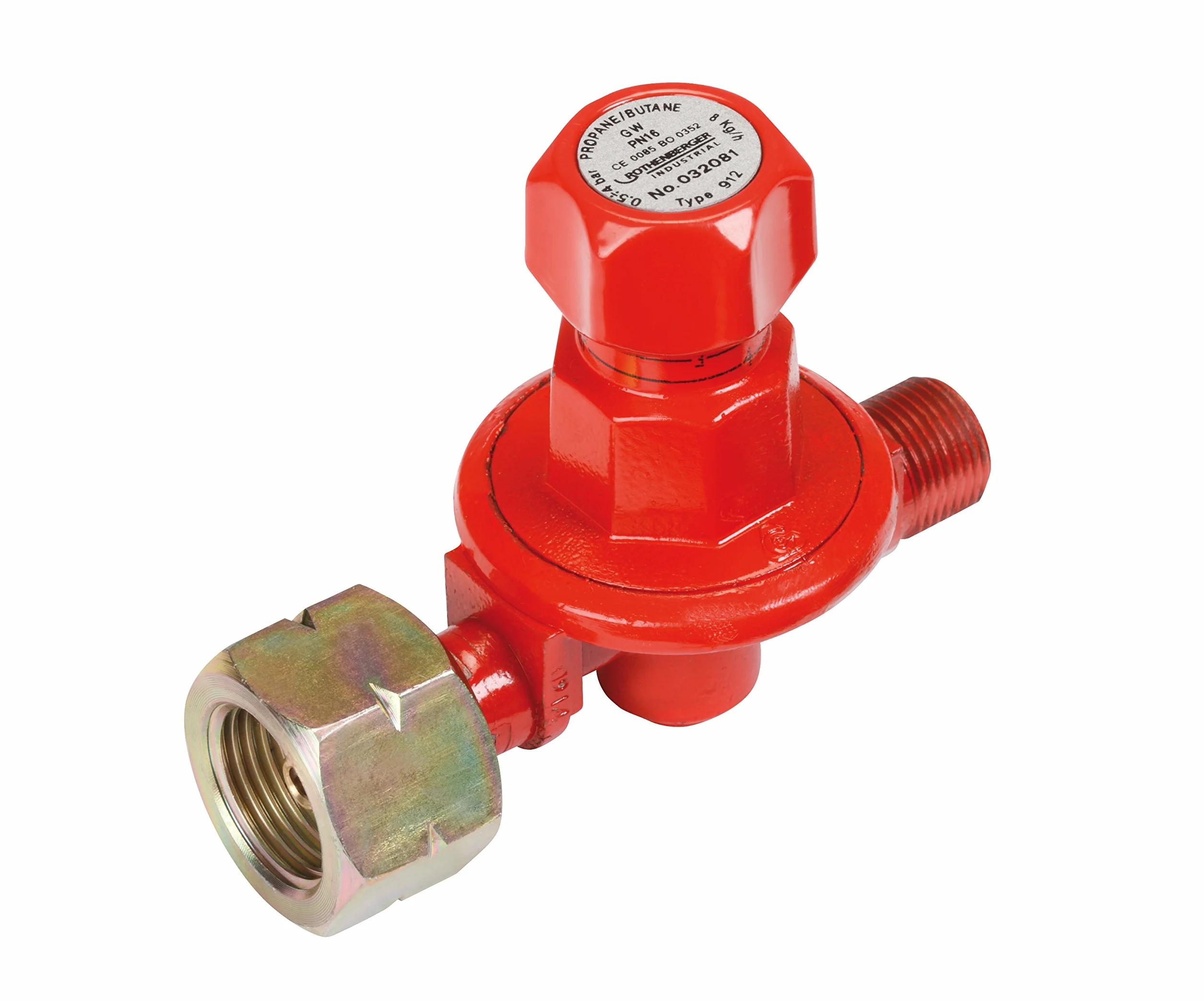 ROTHENBERGER Industrialny – regulator propanu – regulowana bezstopniowo; 0,5-4 barów; W21, 8x1/14" L/G 3/8" L, 032081E